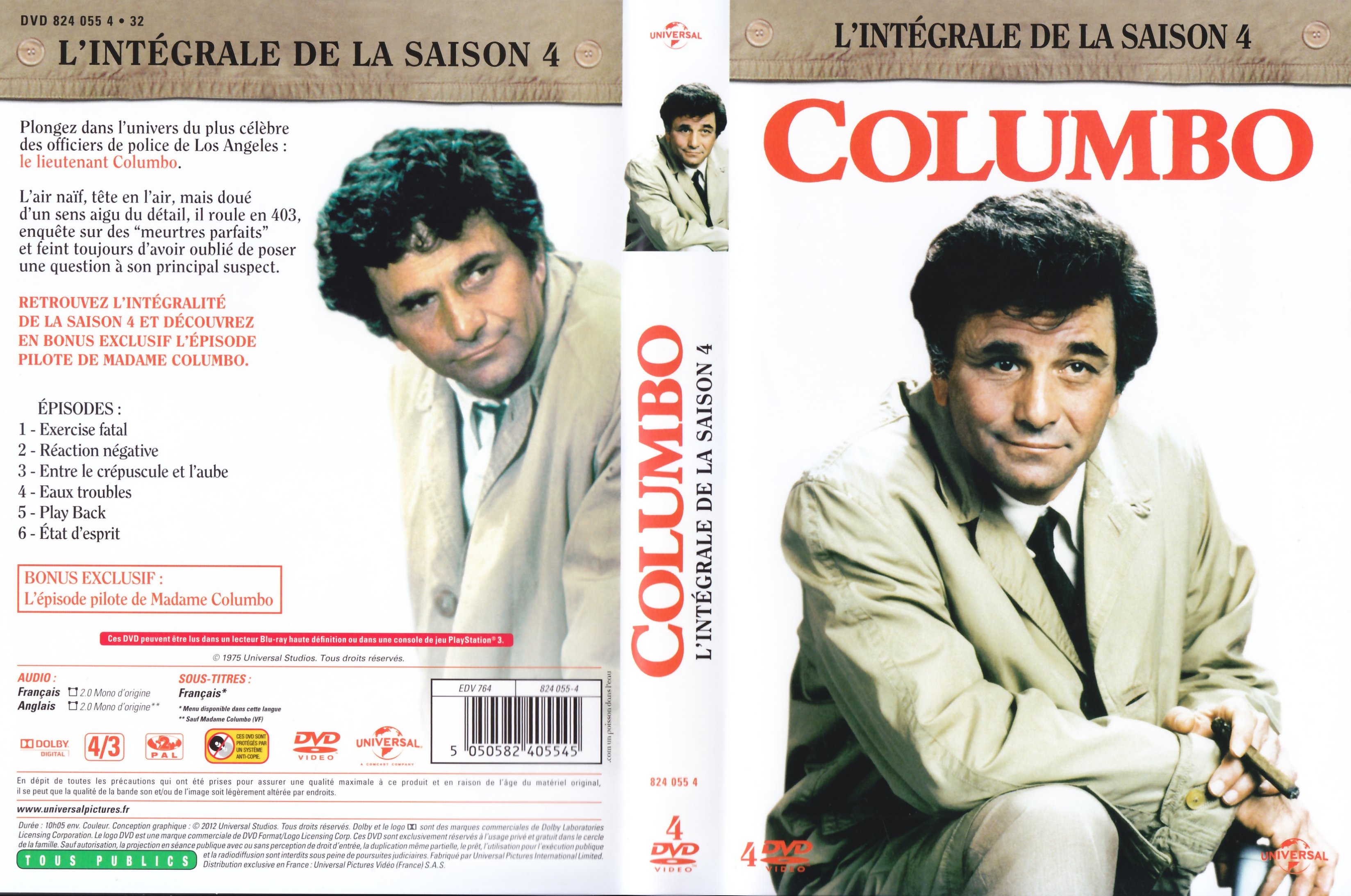 Jaquette DVD Columbo Saison 4 COFFRET V2