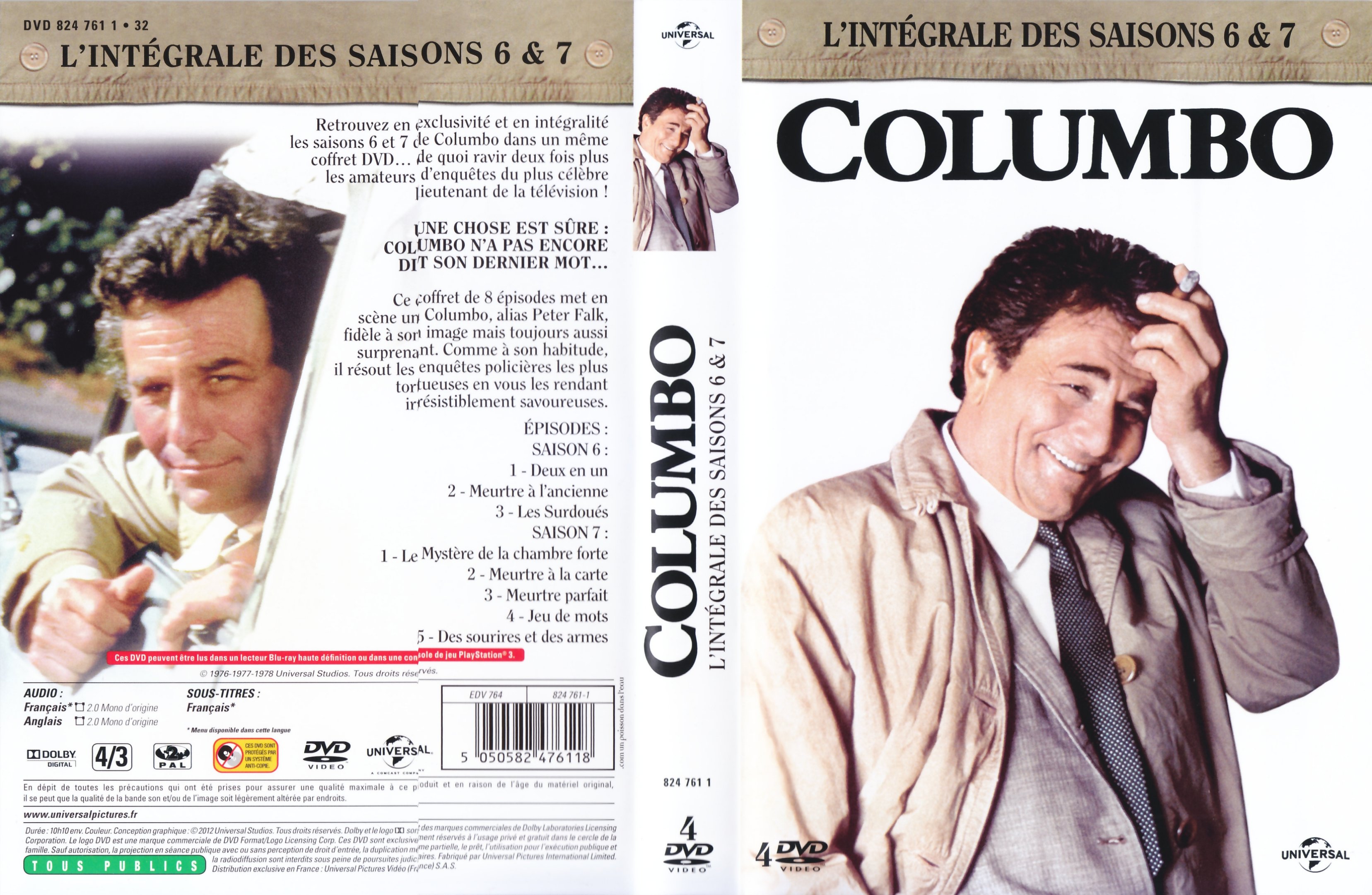 Jaquette DVD Columbo Saison 6 et 7 COFFRET V2