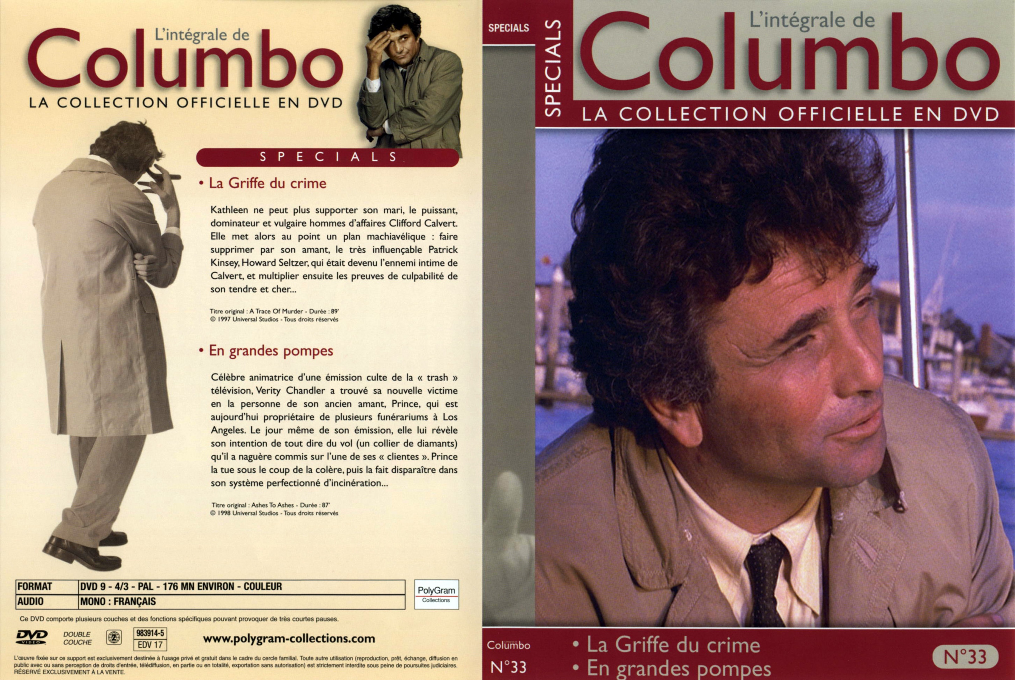 Jaquette DVD Columbo Specials vol 33
