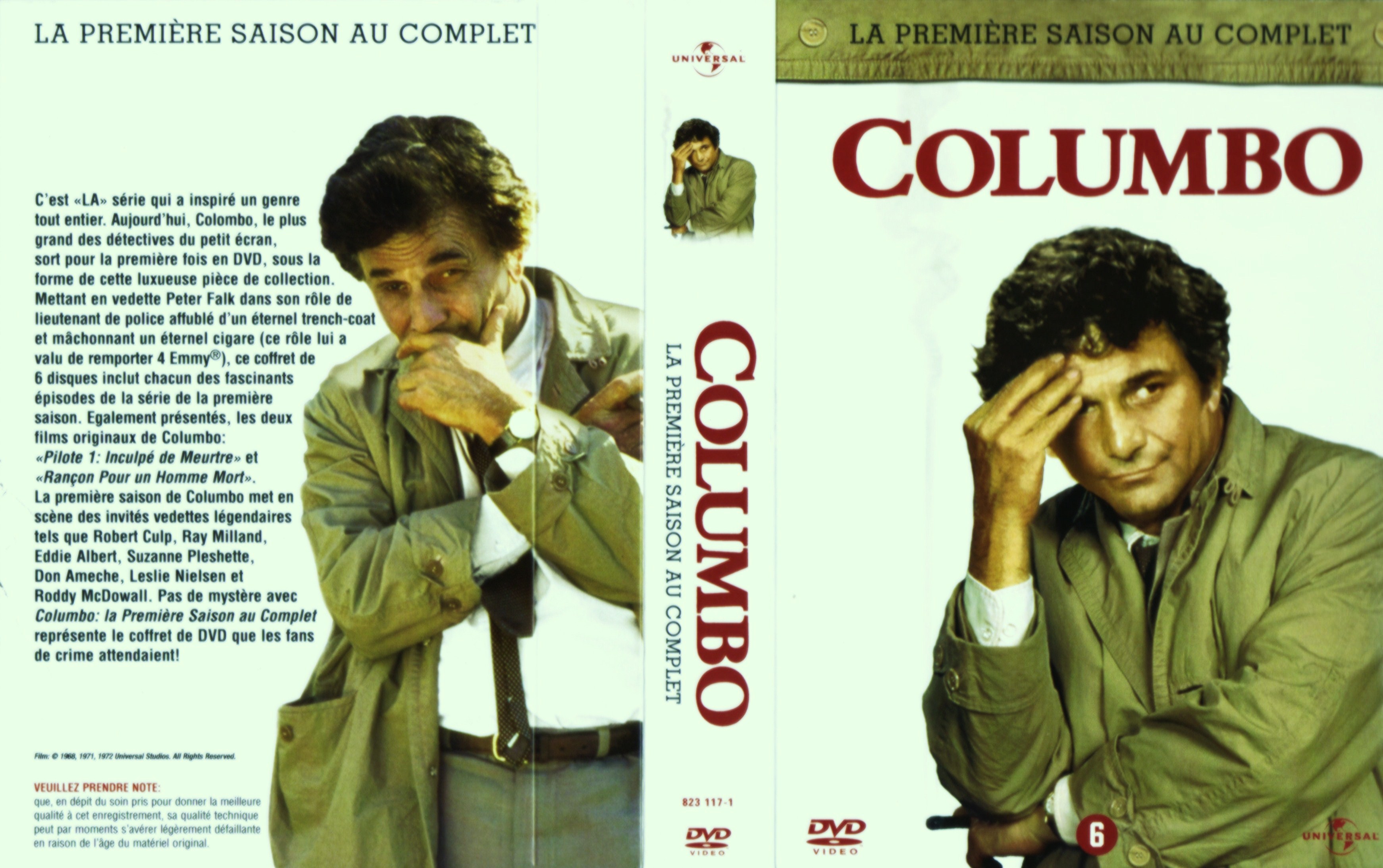Jaquette DVD Columbo saison 1 COFFRET