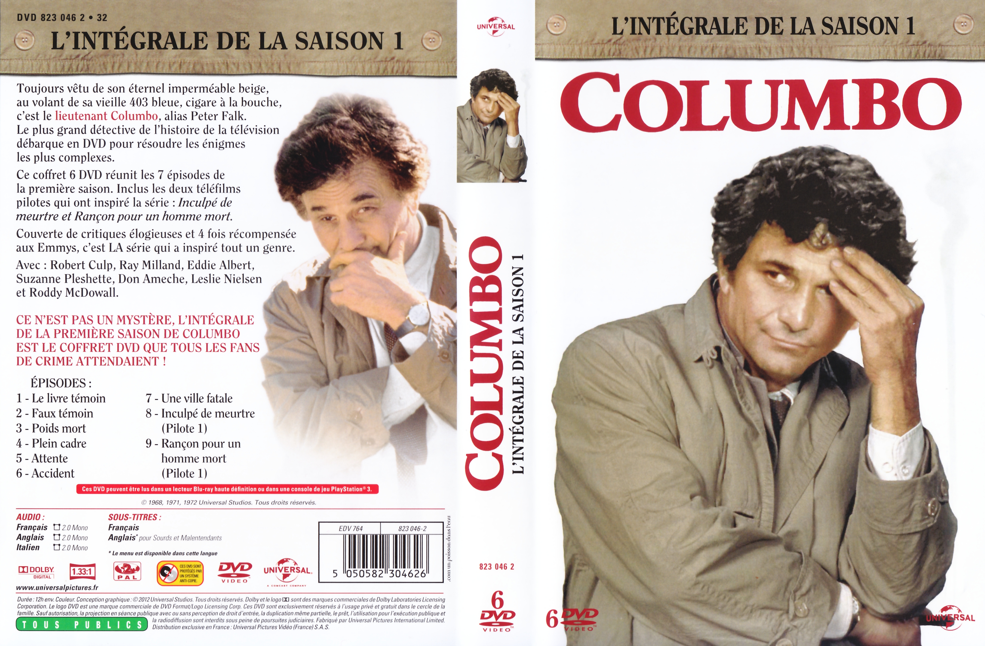 Jaquette DVD Columbo saison 1 COFFRET V2