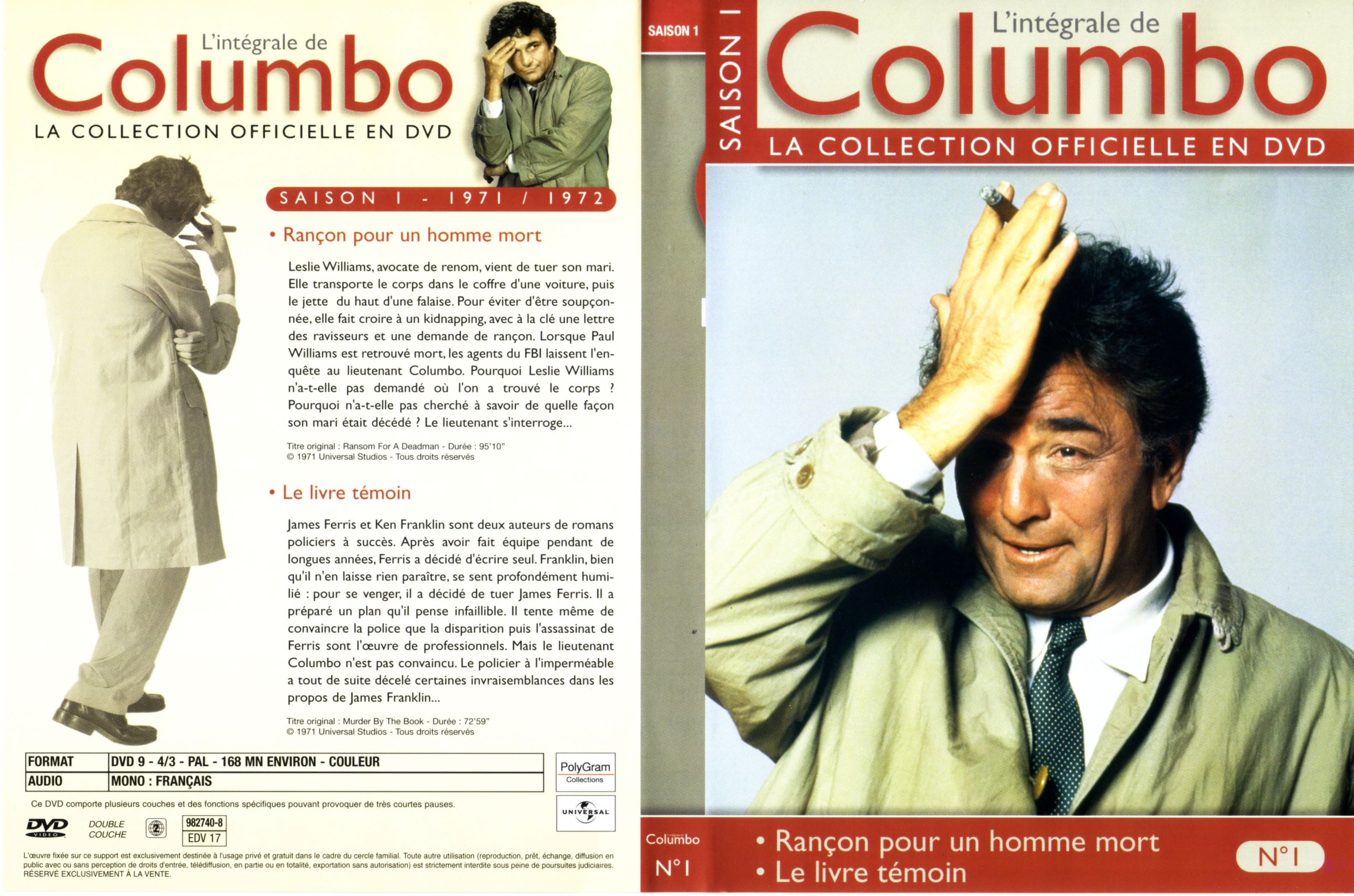 Jaquette DVD Columbo saison 1 vol 01