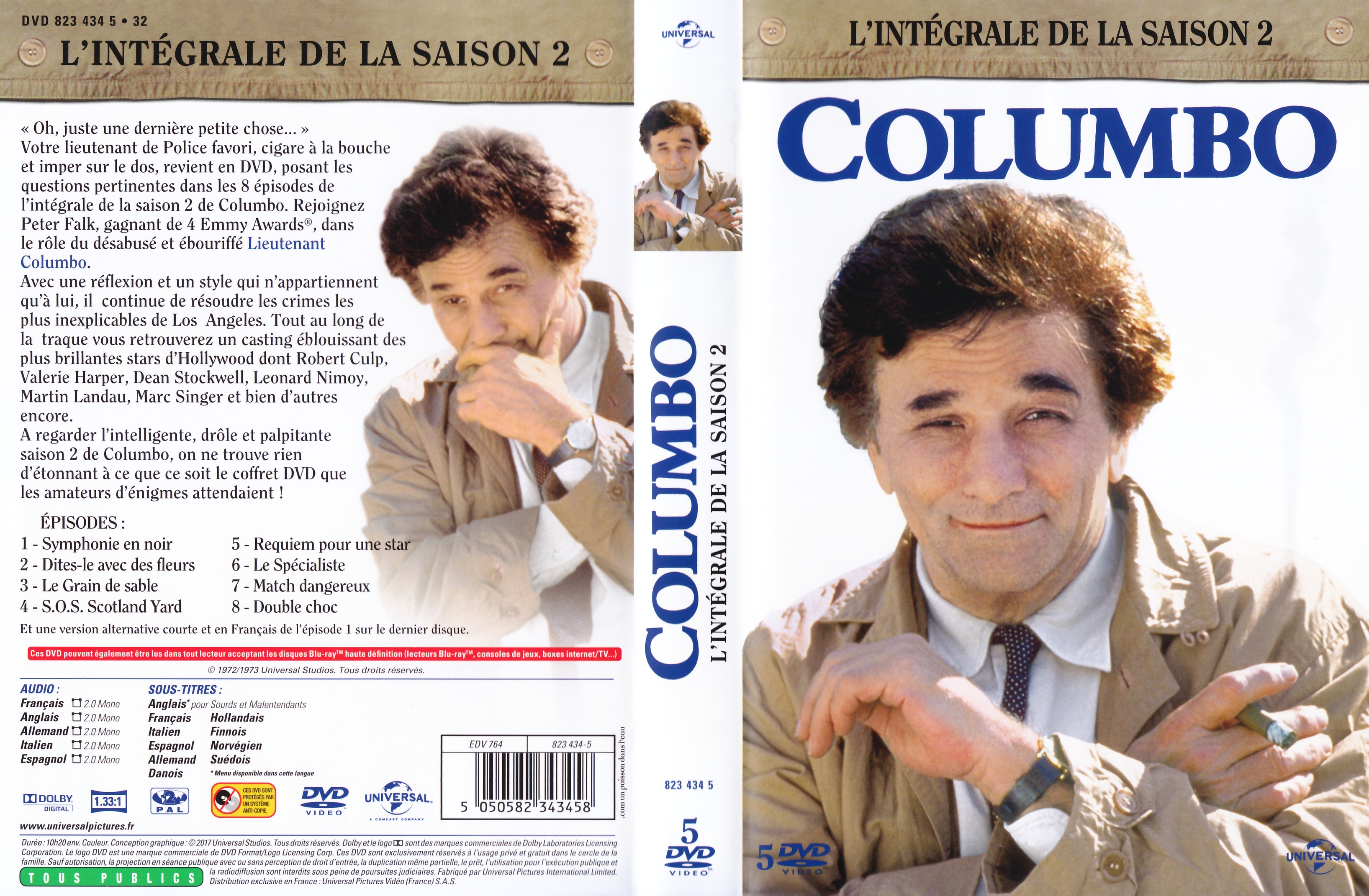 Jaquette DVD Columbo saison 2 COFFRET V2