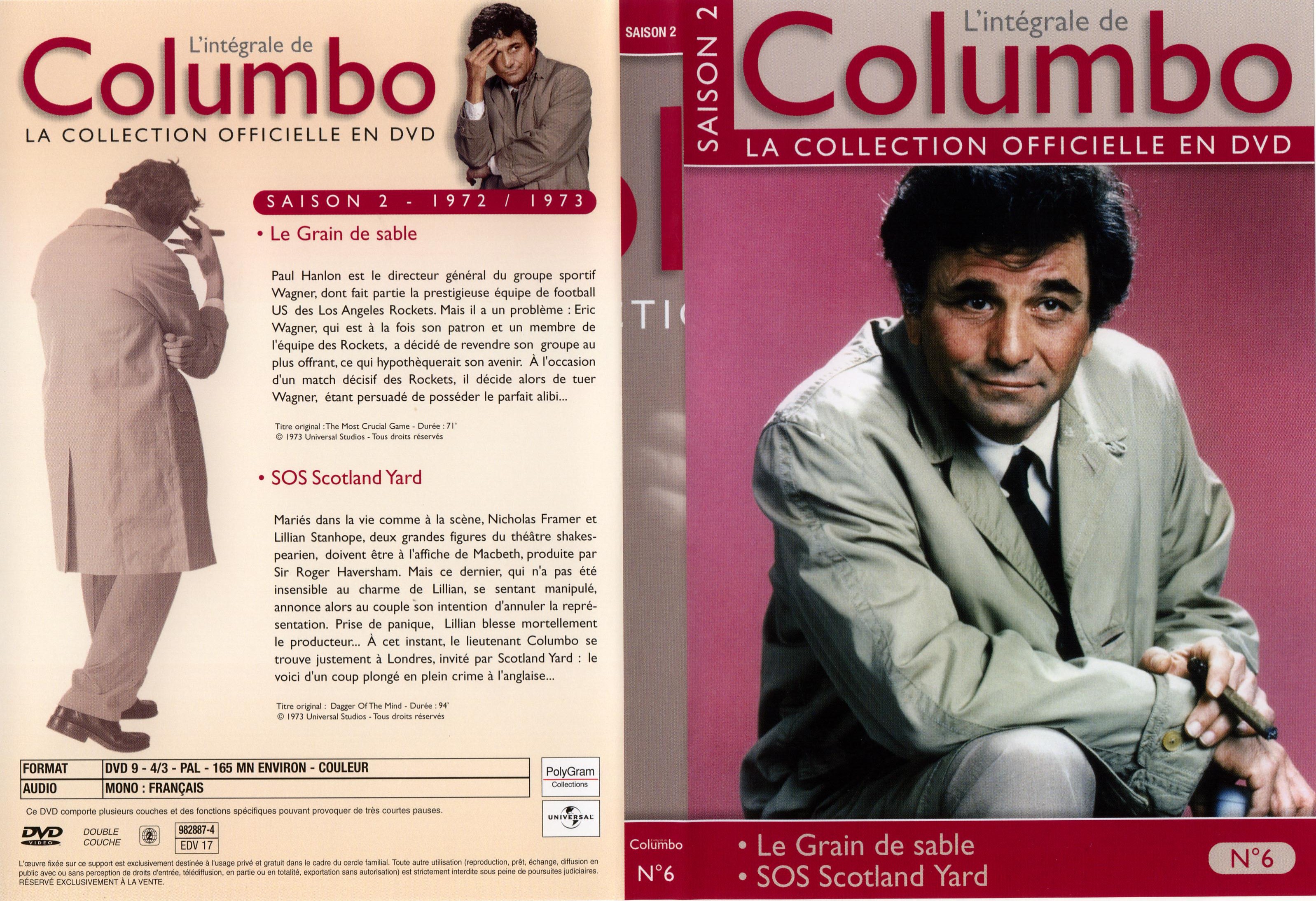 Jaquette DVD Columbo saison 2 vol 06