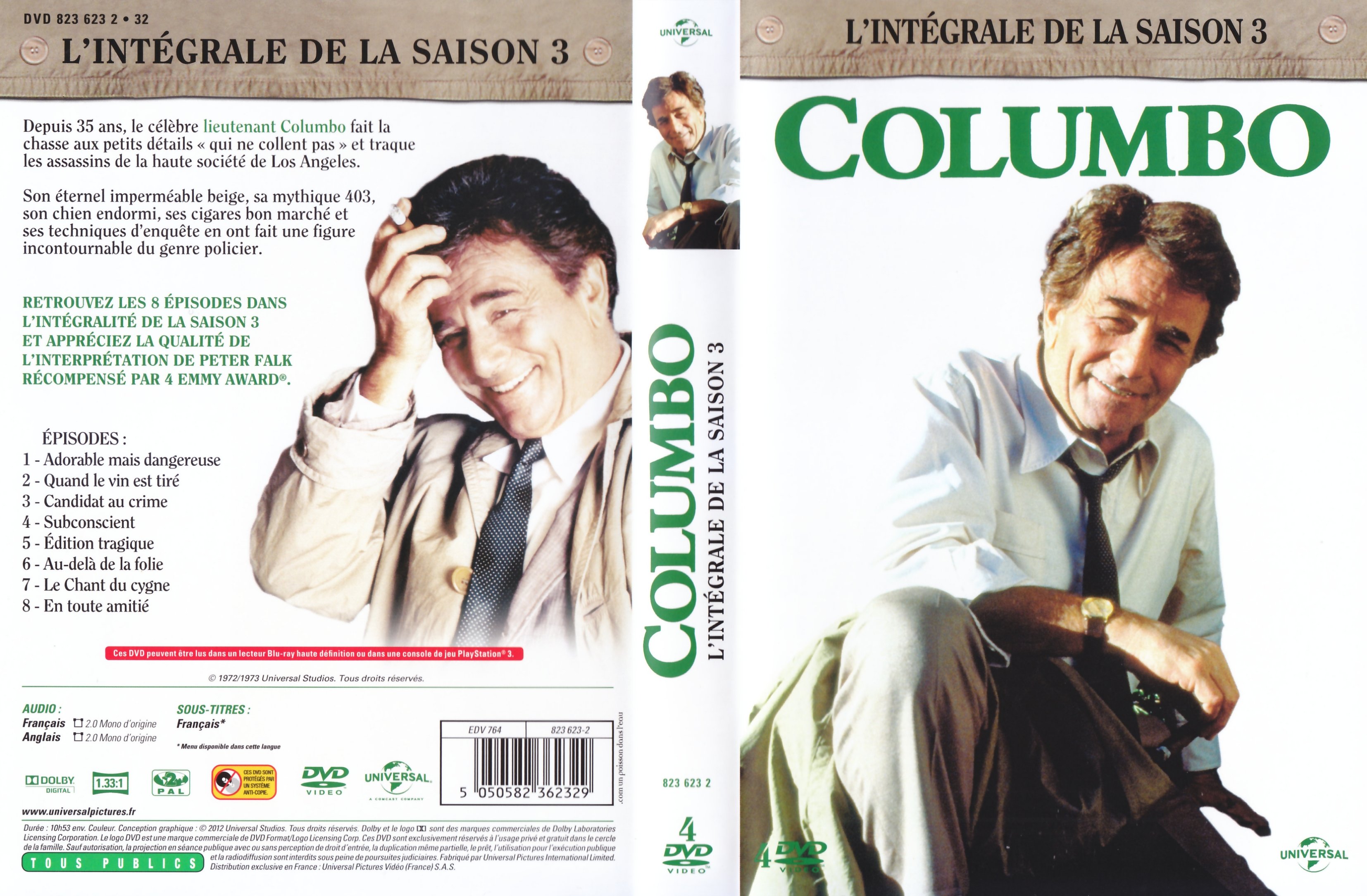 Jaquette DVD Columbo saison 3 COFFRET V2