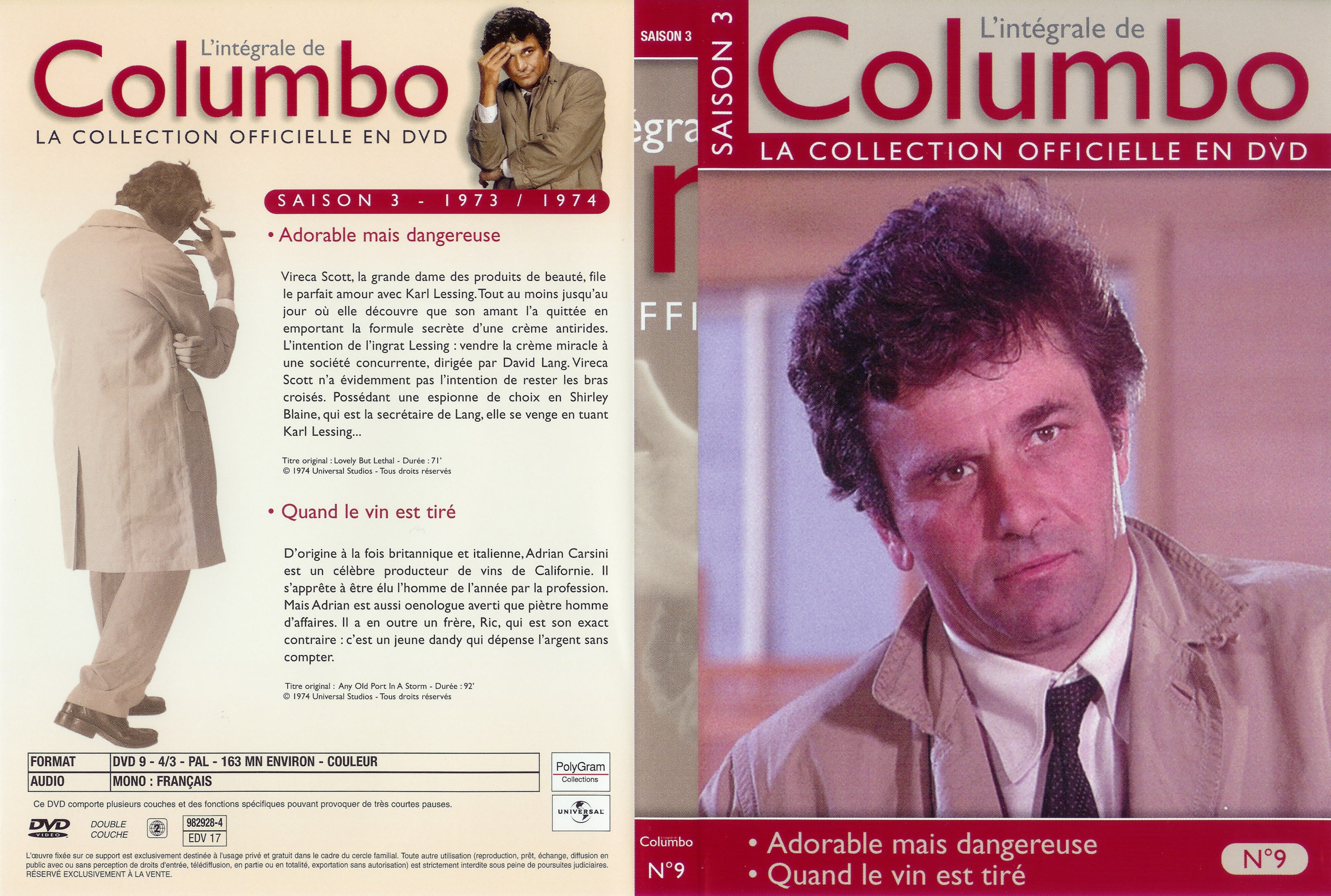 Jaquette DVD Columbo saison 3 vol 09