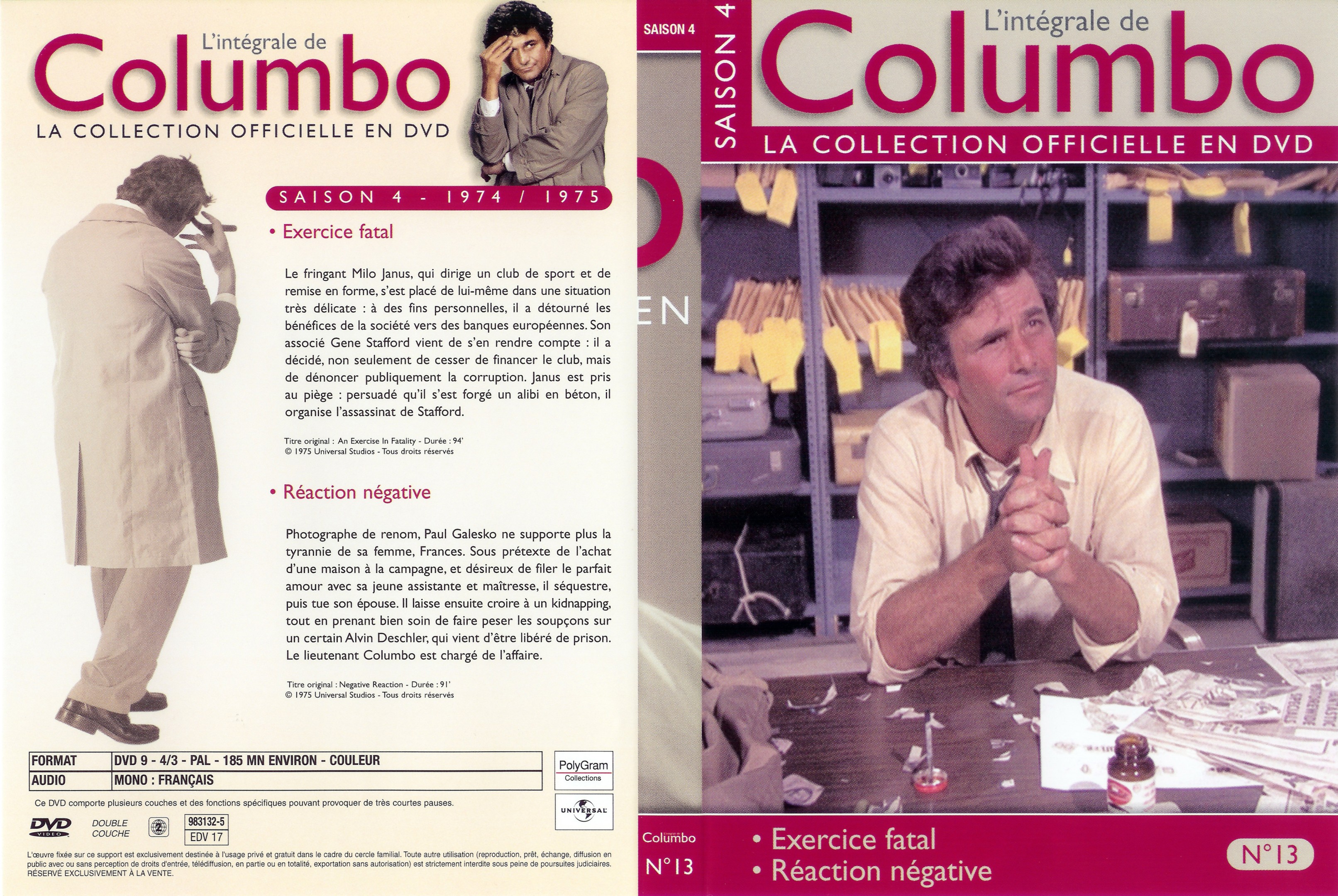 Jaquette DVD Columbo saison 4 vol 13