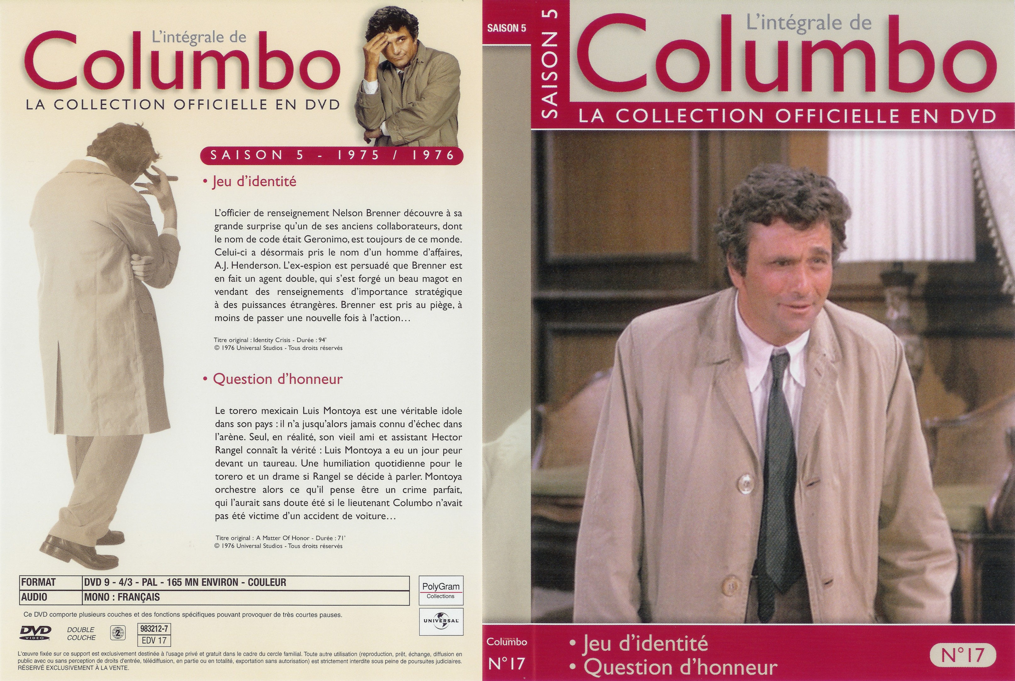 Jaquette DVD Columbo saison 5 vol 17