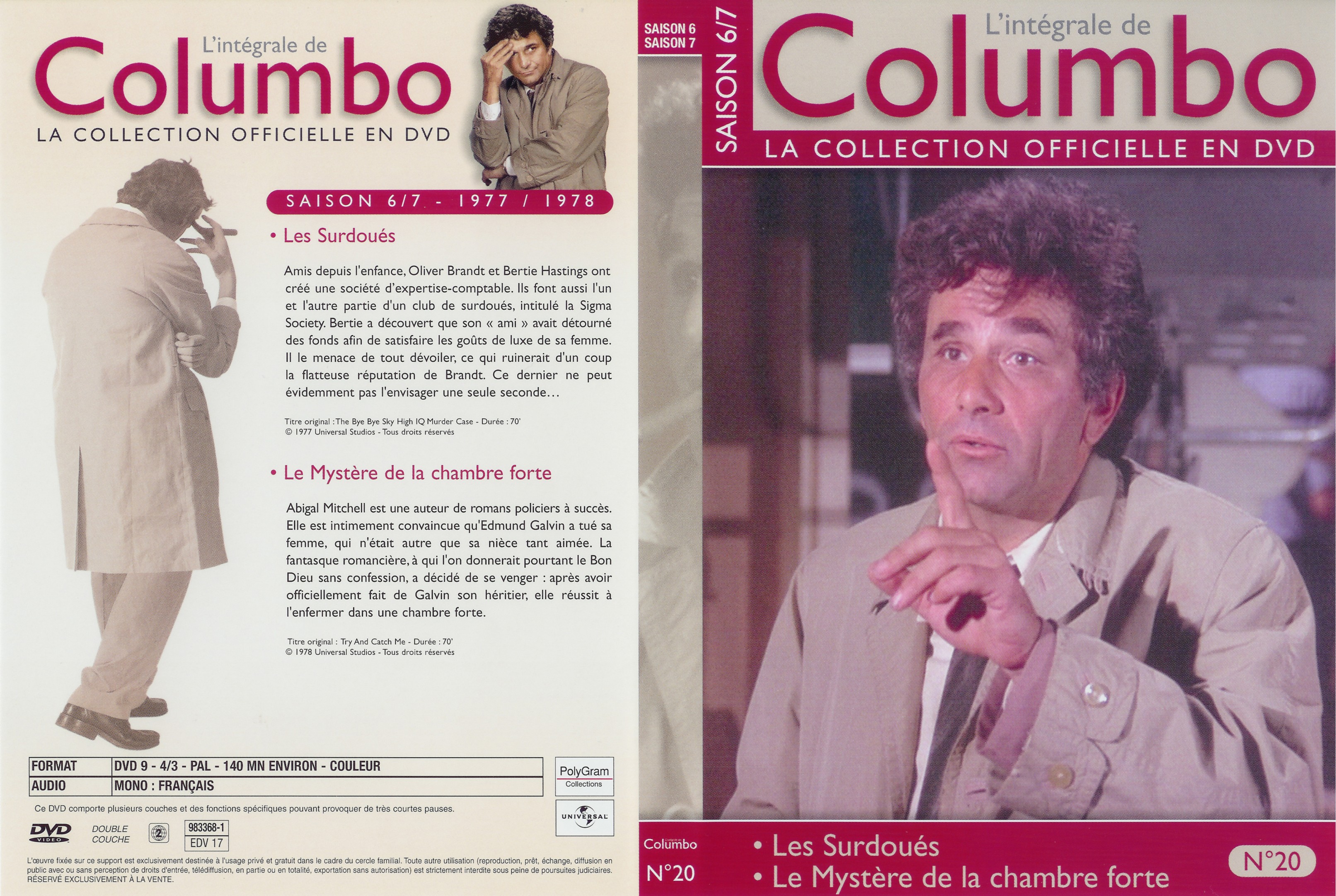 Jaquette DVD Columbo saison 6-7 vol 20