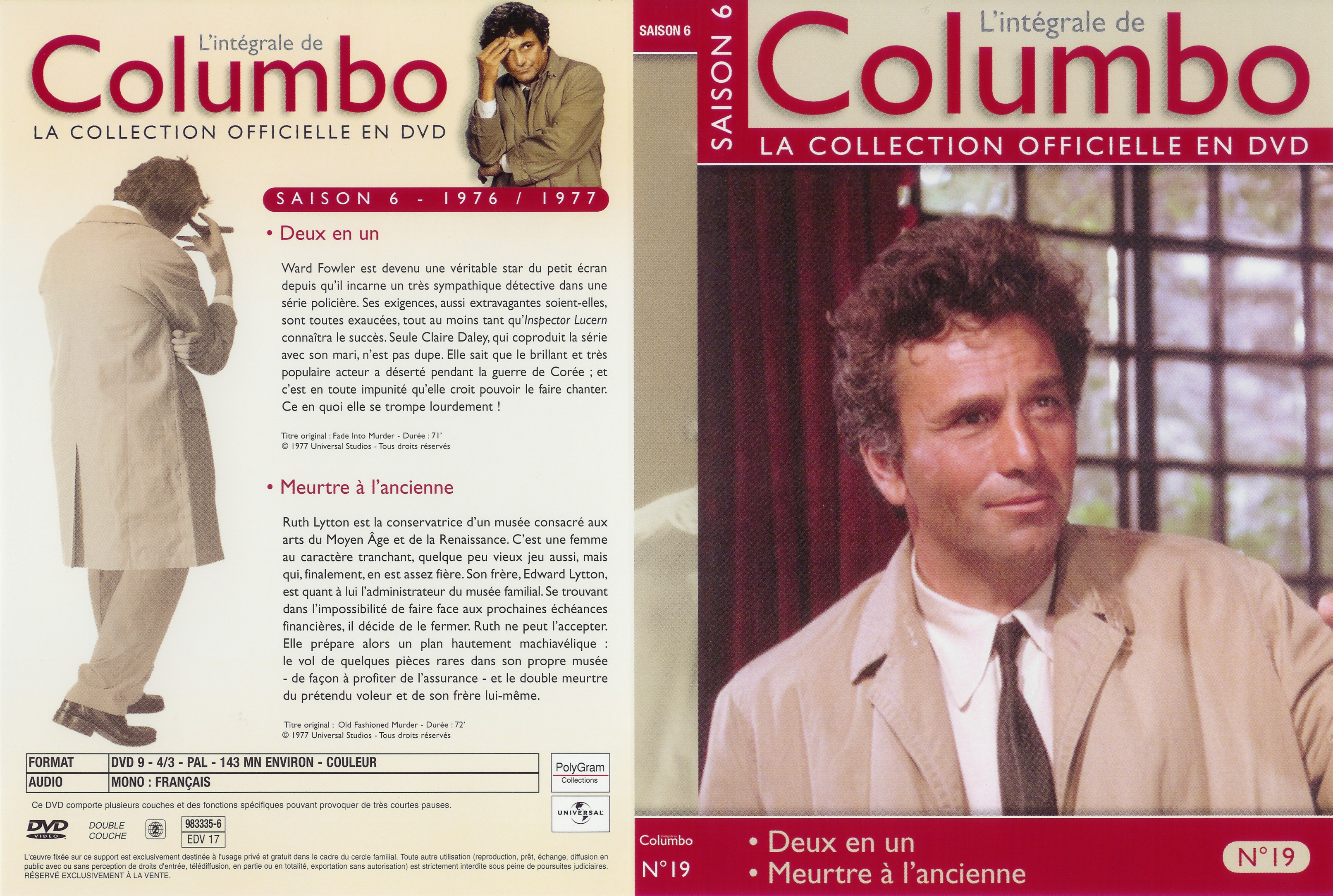 Jaquette DVD Columbo saison 6 vol 19