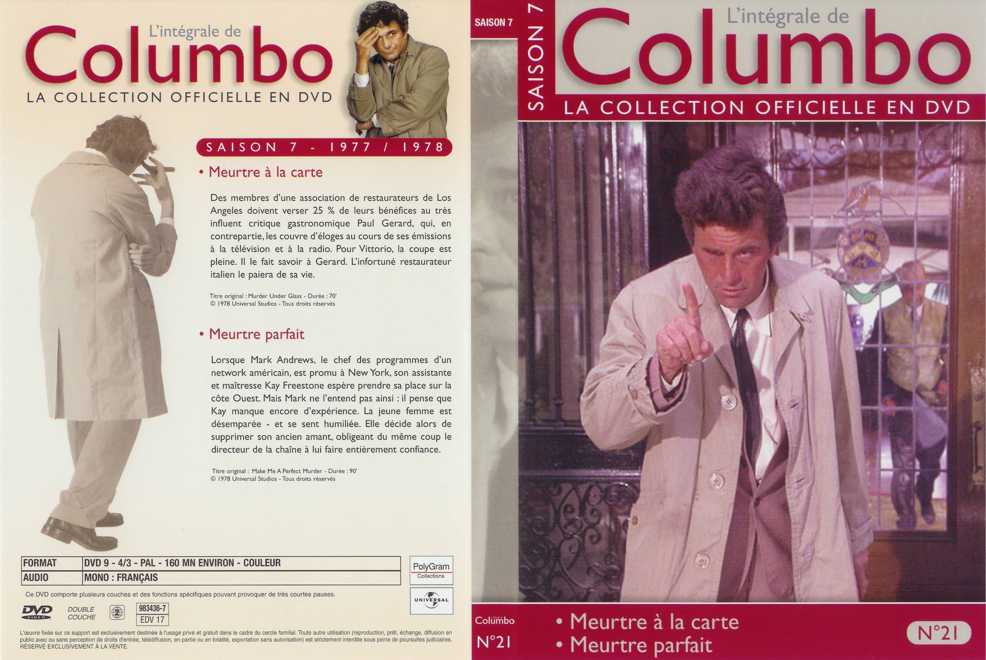 Jaquette DVD Columbo saison 7 vol 21