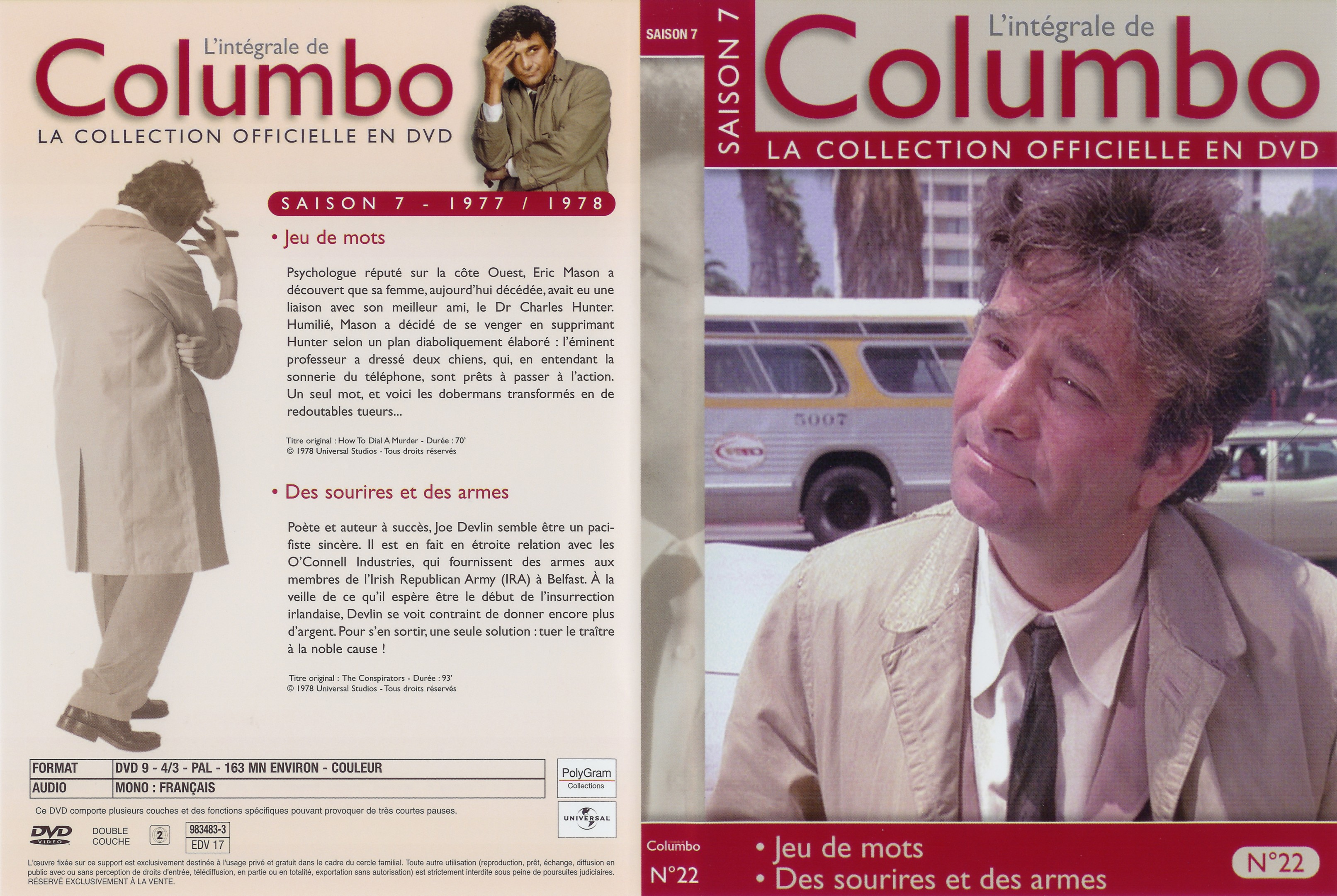 Jaquette DVD Columbo saison 7 vol 22