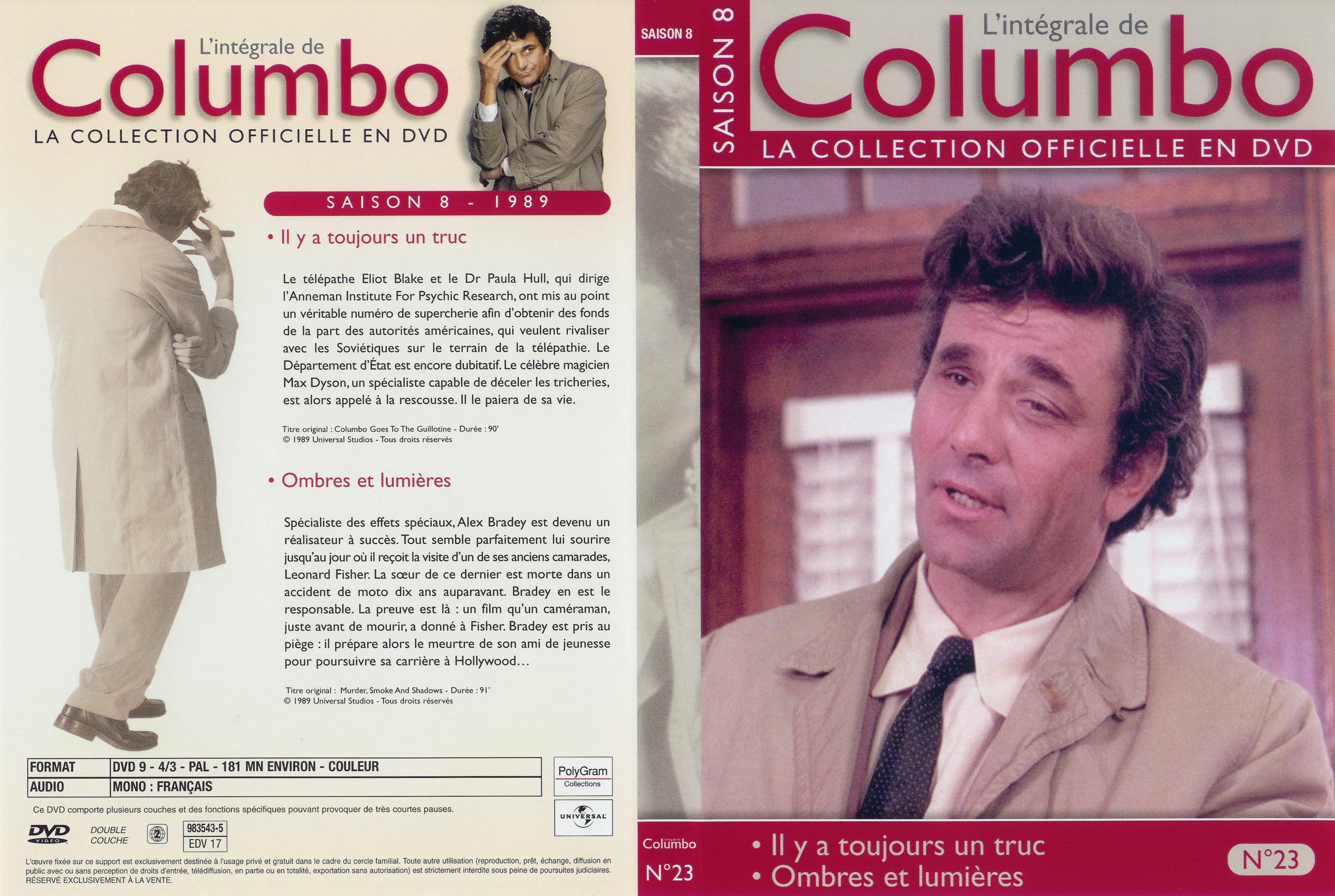 Jaquette DVD Columbo saison 8 vol 23