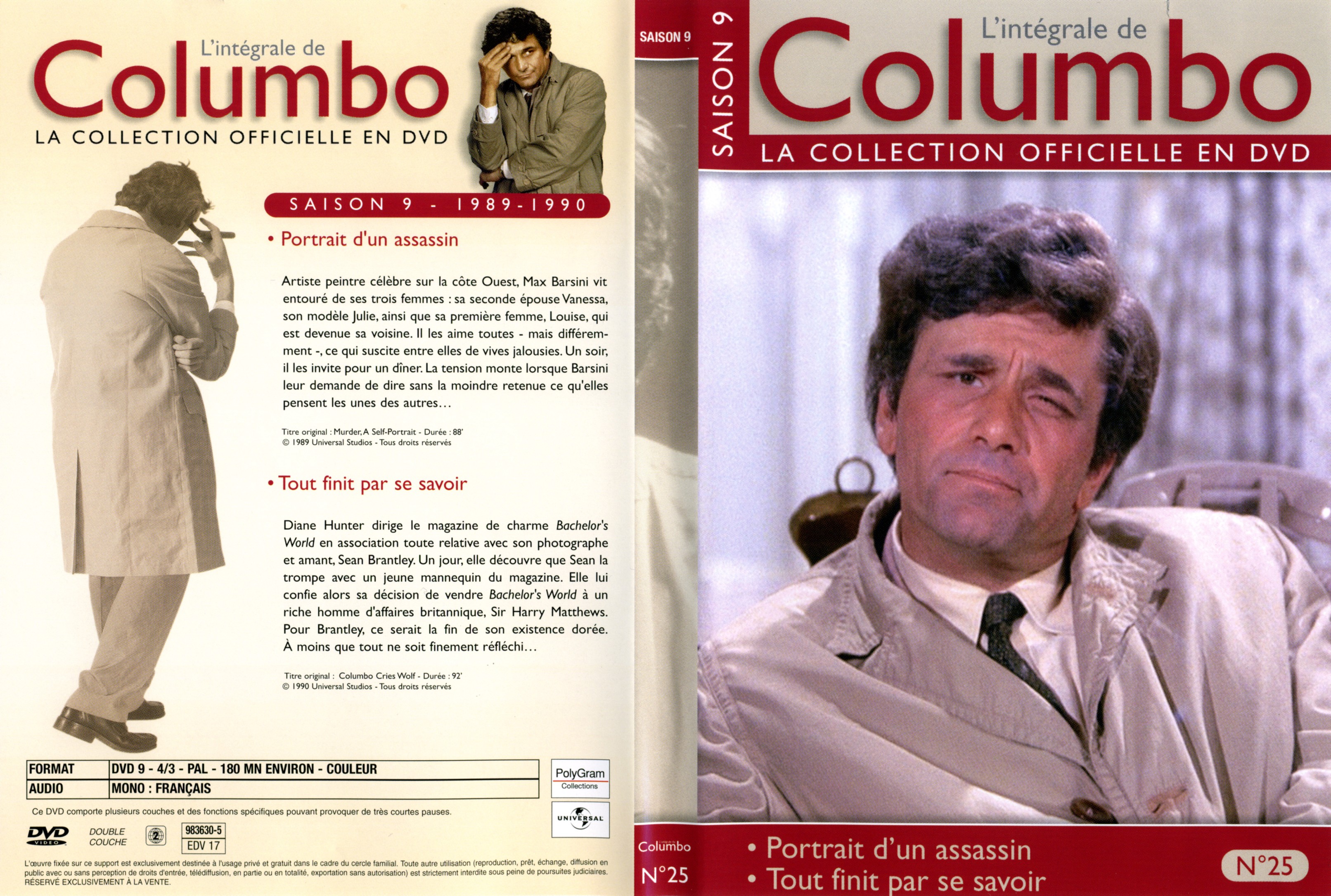 Jaquette DVD Columbo saison 9 vol 25
