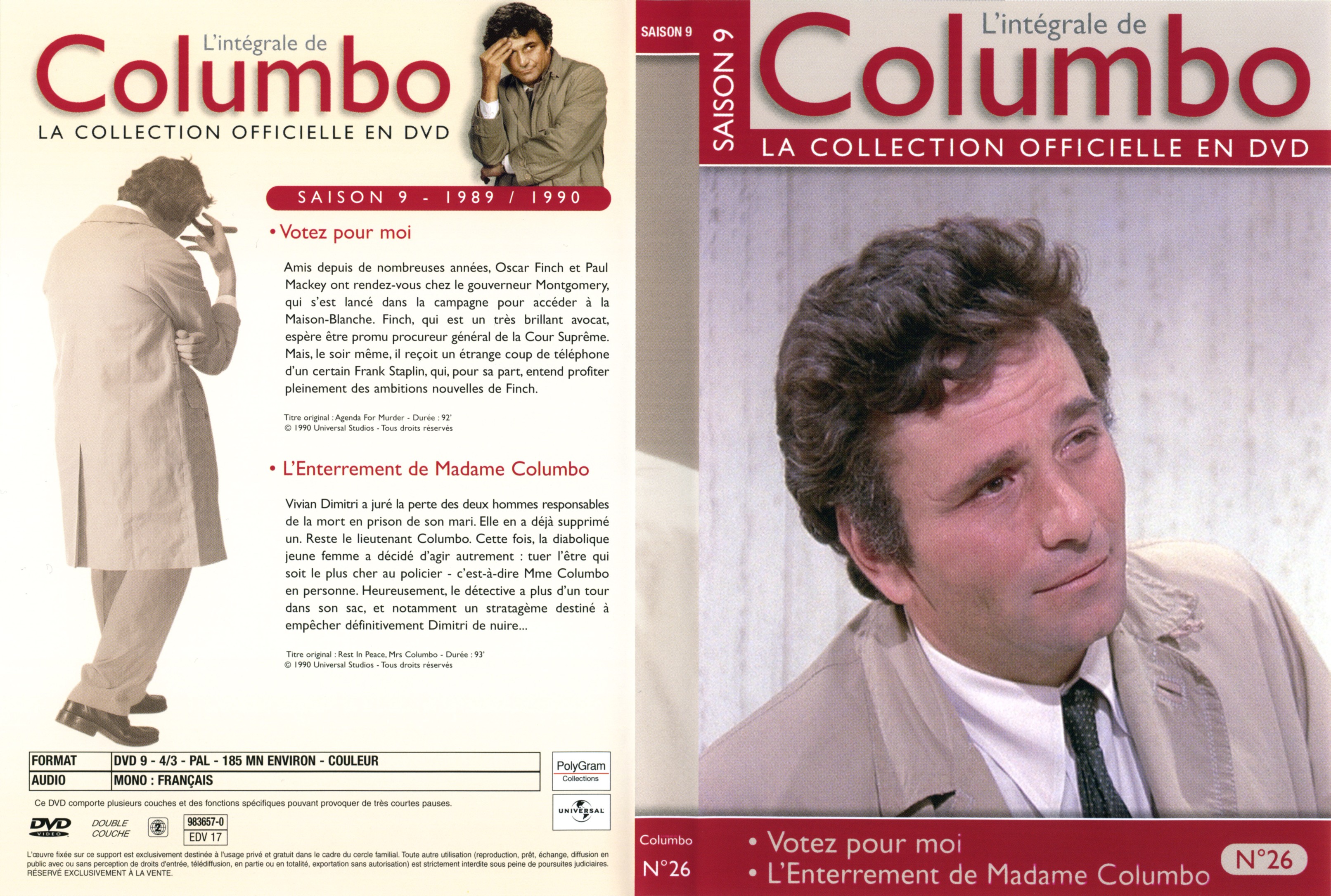 Jaquette DVD Columbo saison 9 vol 26