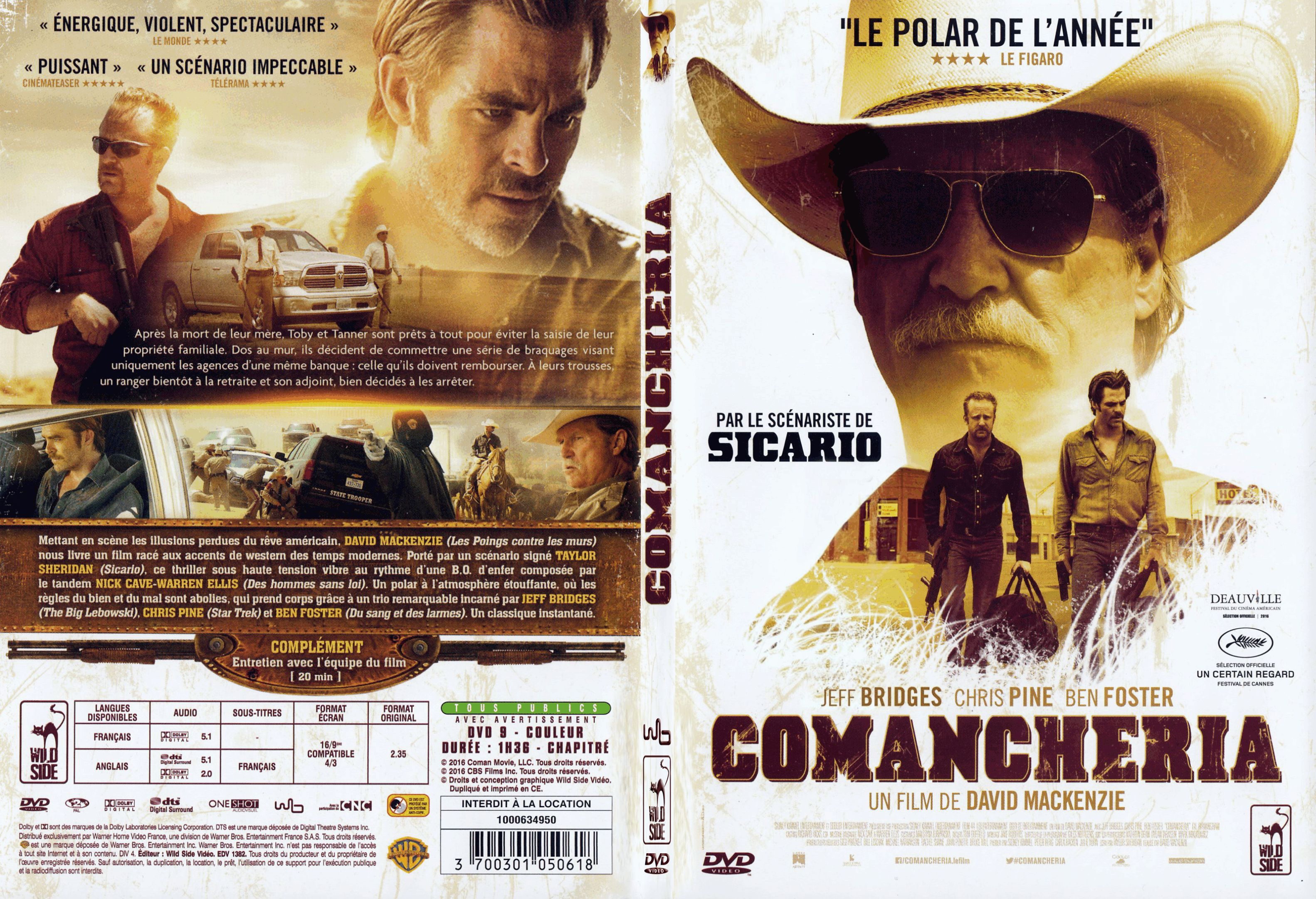 Jaquette DVD Comancheria - SLIM