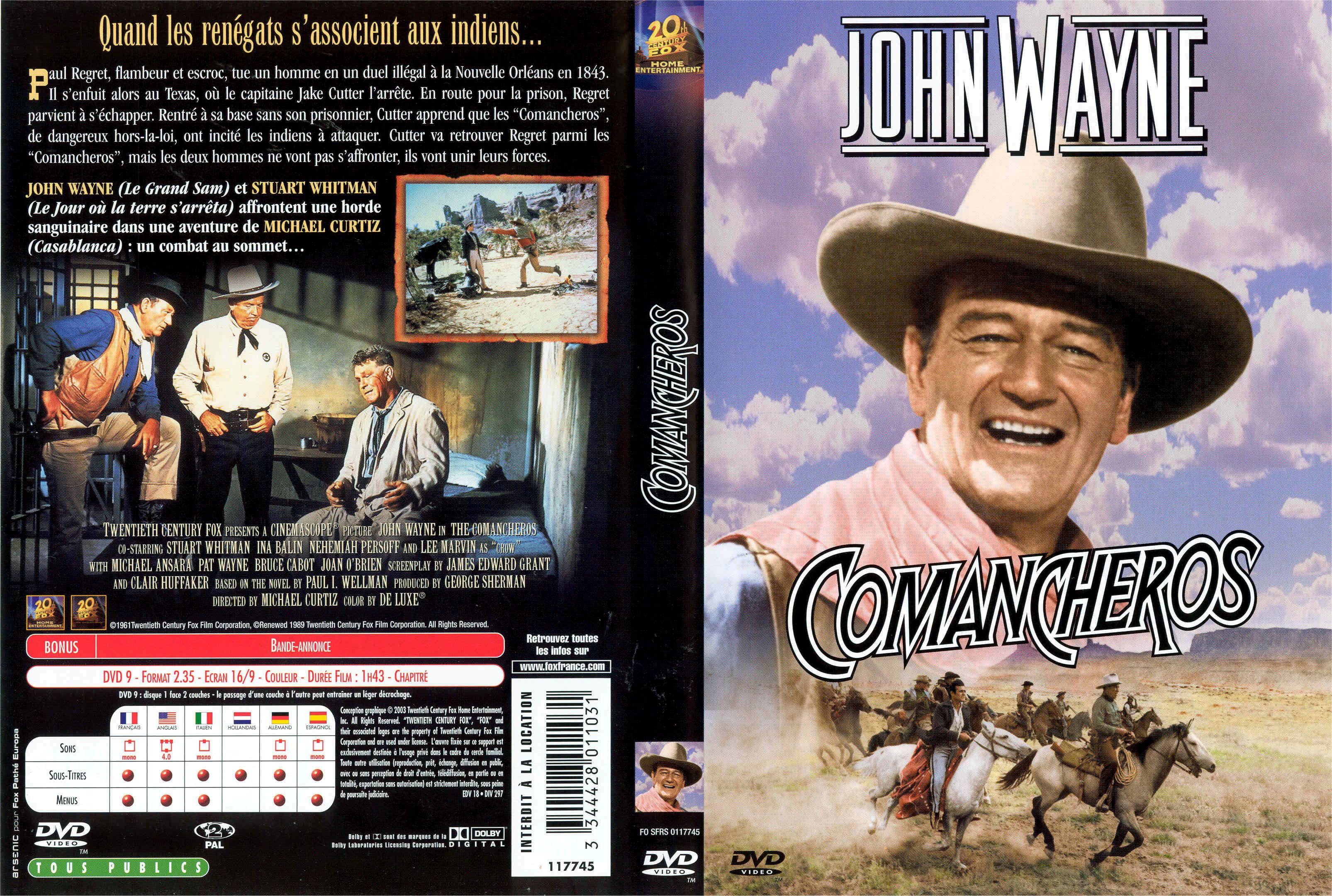 Jaquette DVD Comancheros