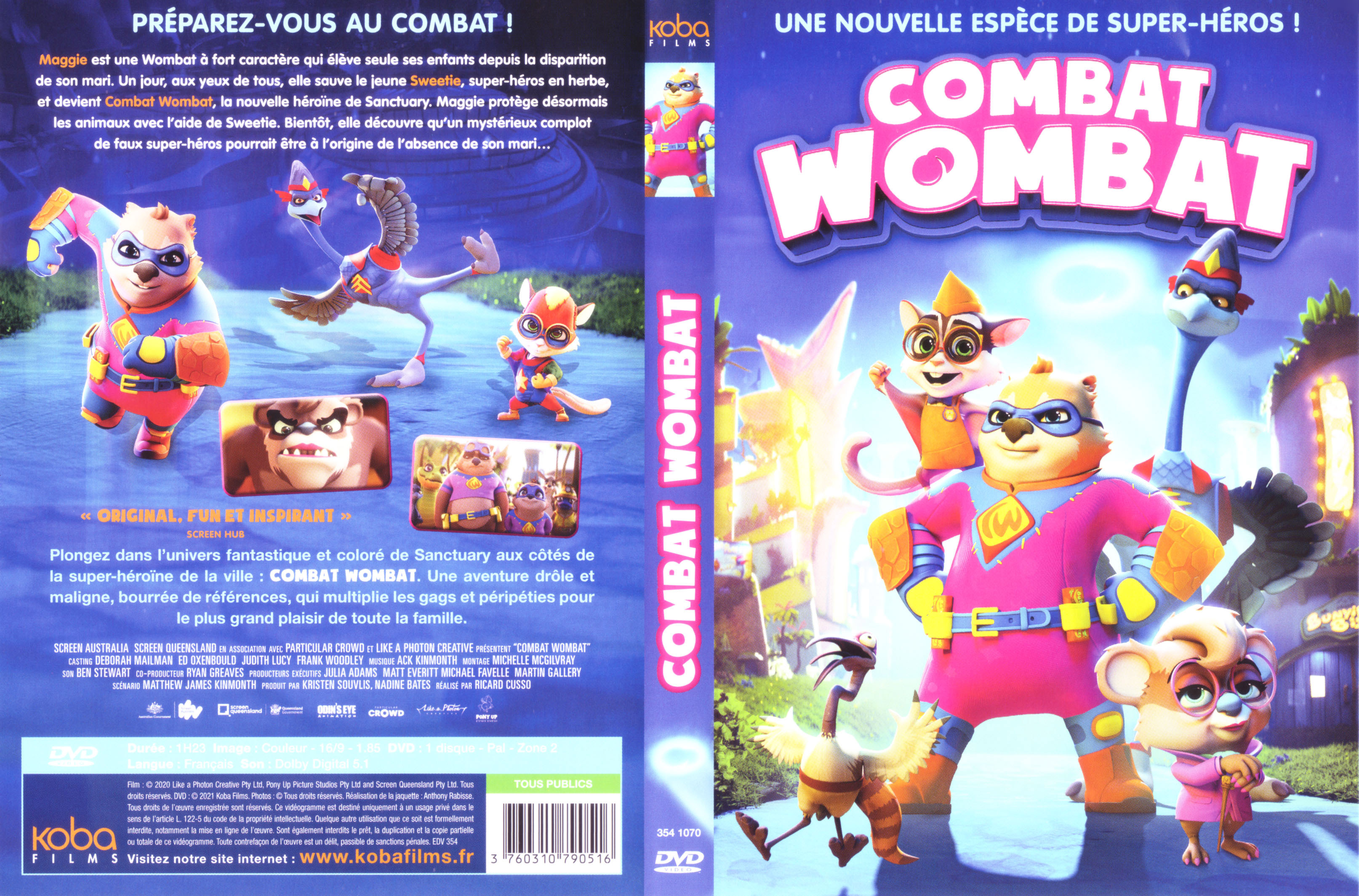 Jaquette DVD Combat wombat