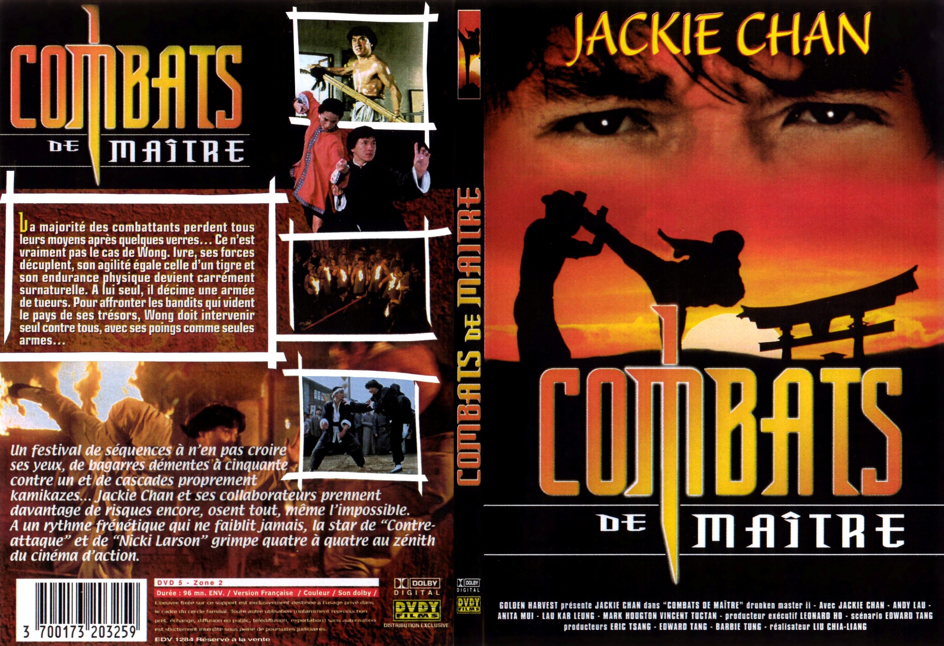 Jaquette DVD Combats de maitre - SLIM