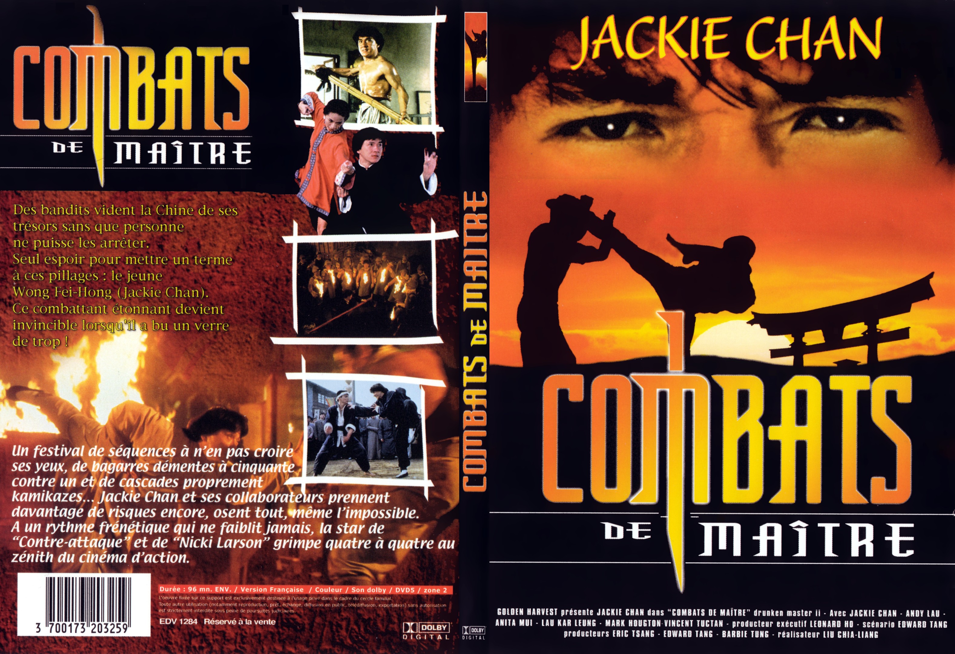 Jaquette DVD Combats de maitre - SLIM