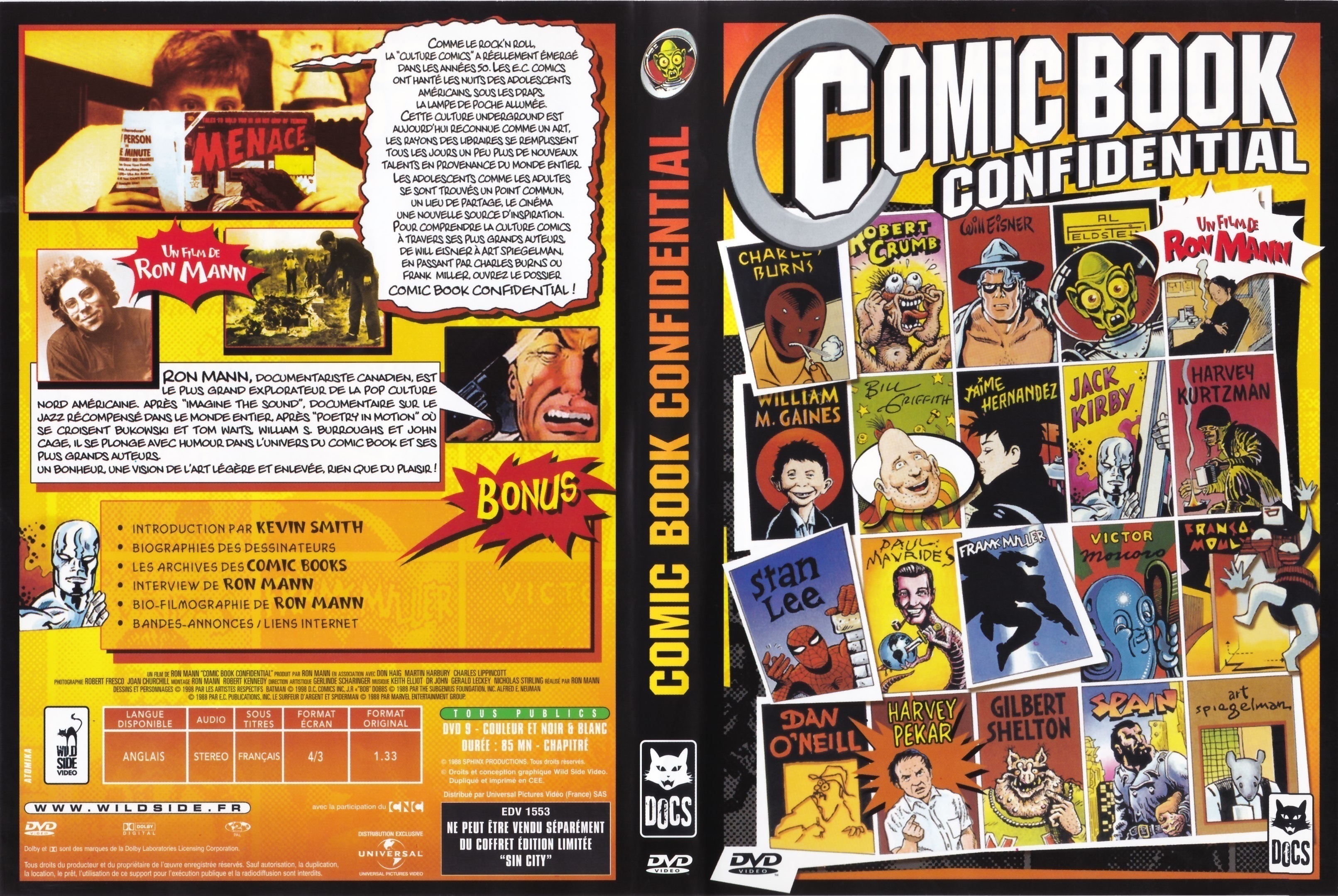 Jaquette DVD Comic Book Confidential