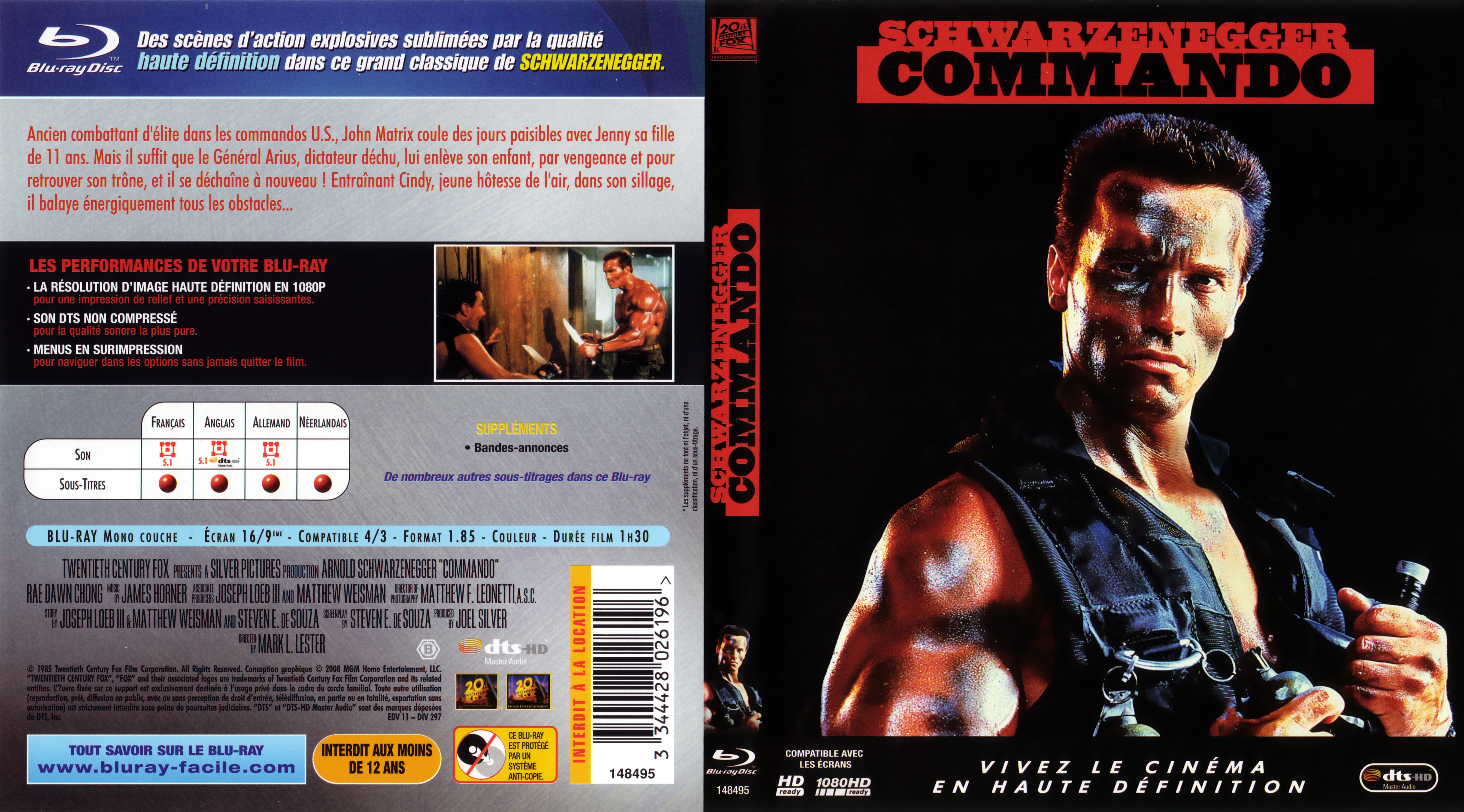 Jaquette DVD Commando (BLU-RAY)