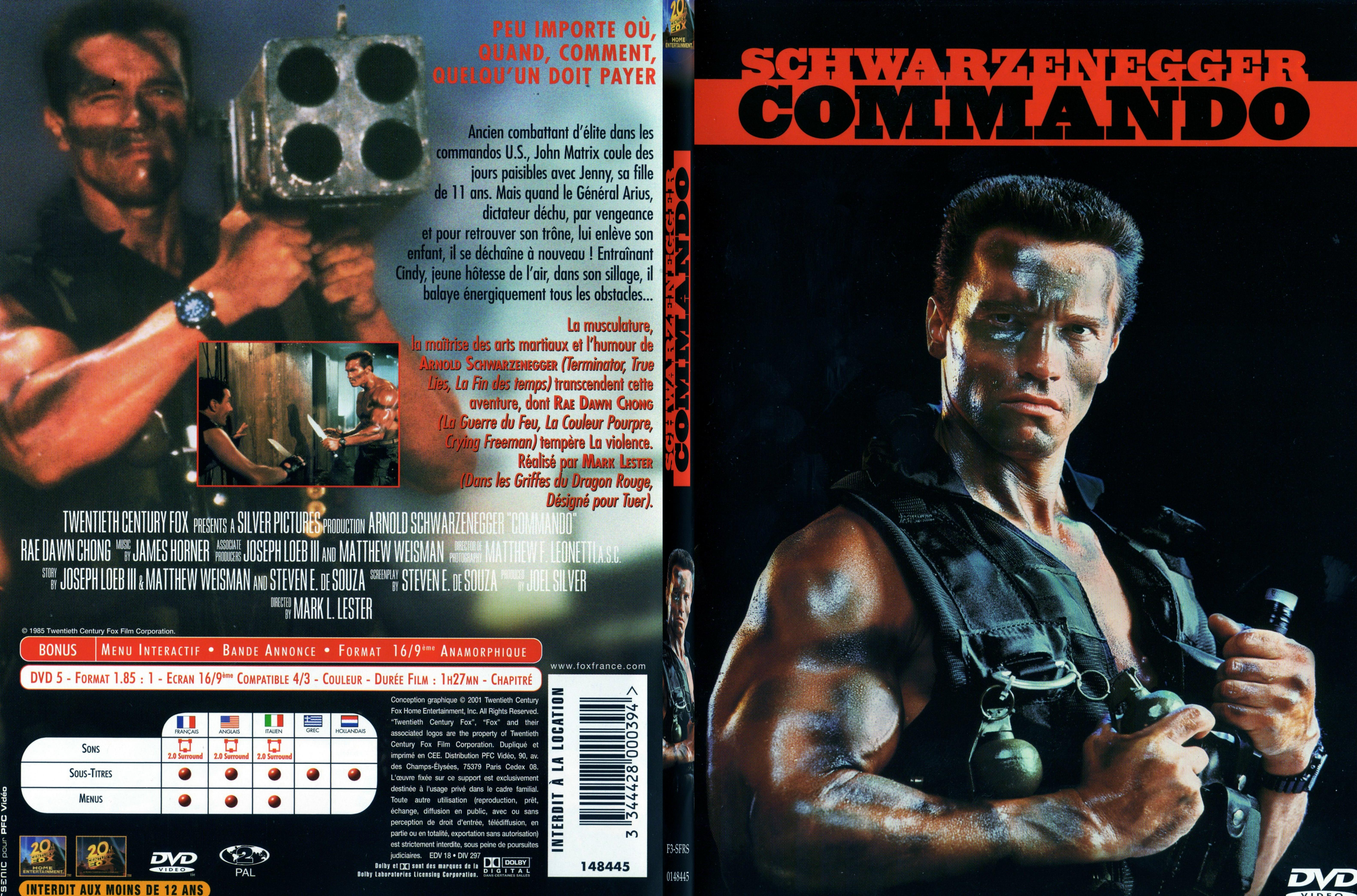 Jaquette DVD Commando - SLIM