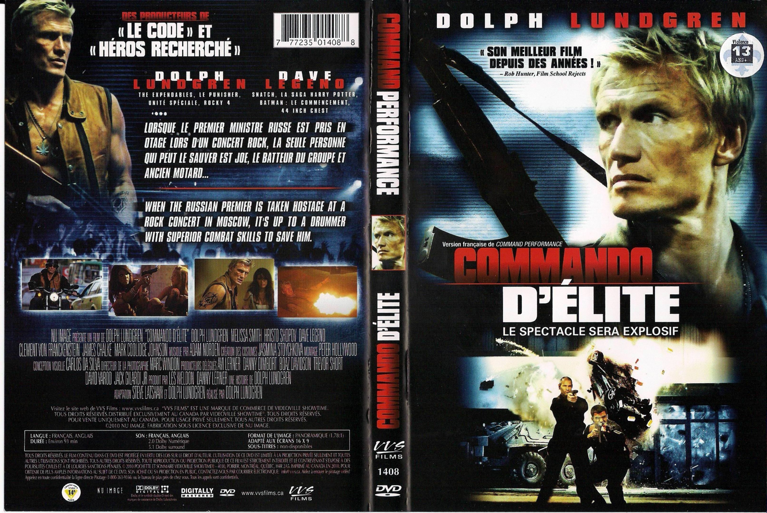 Jaquette DVD Commando d