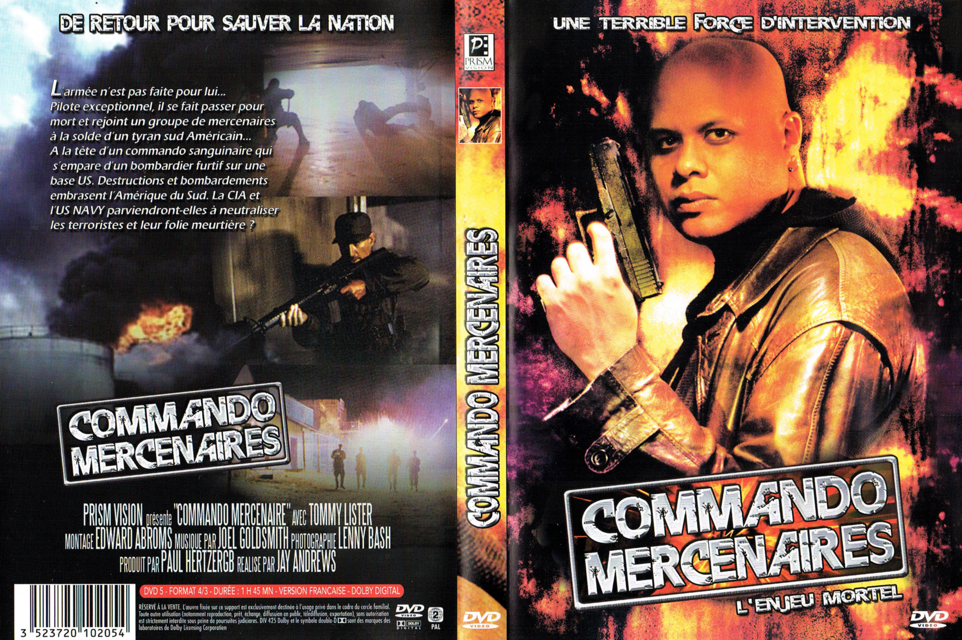 Jaquette DVD Commando mercenaires