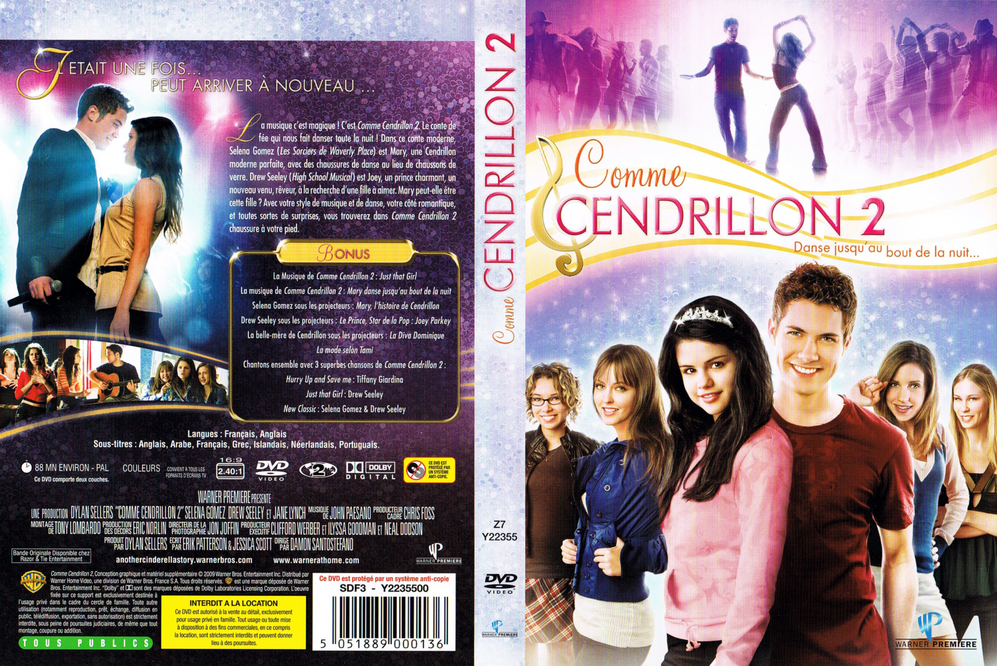 Jaquette DVD de Cendrillon v2 - Cinéma Passion