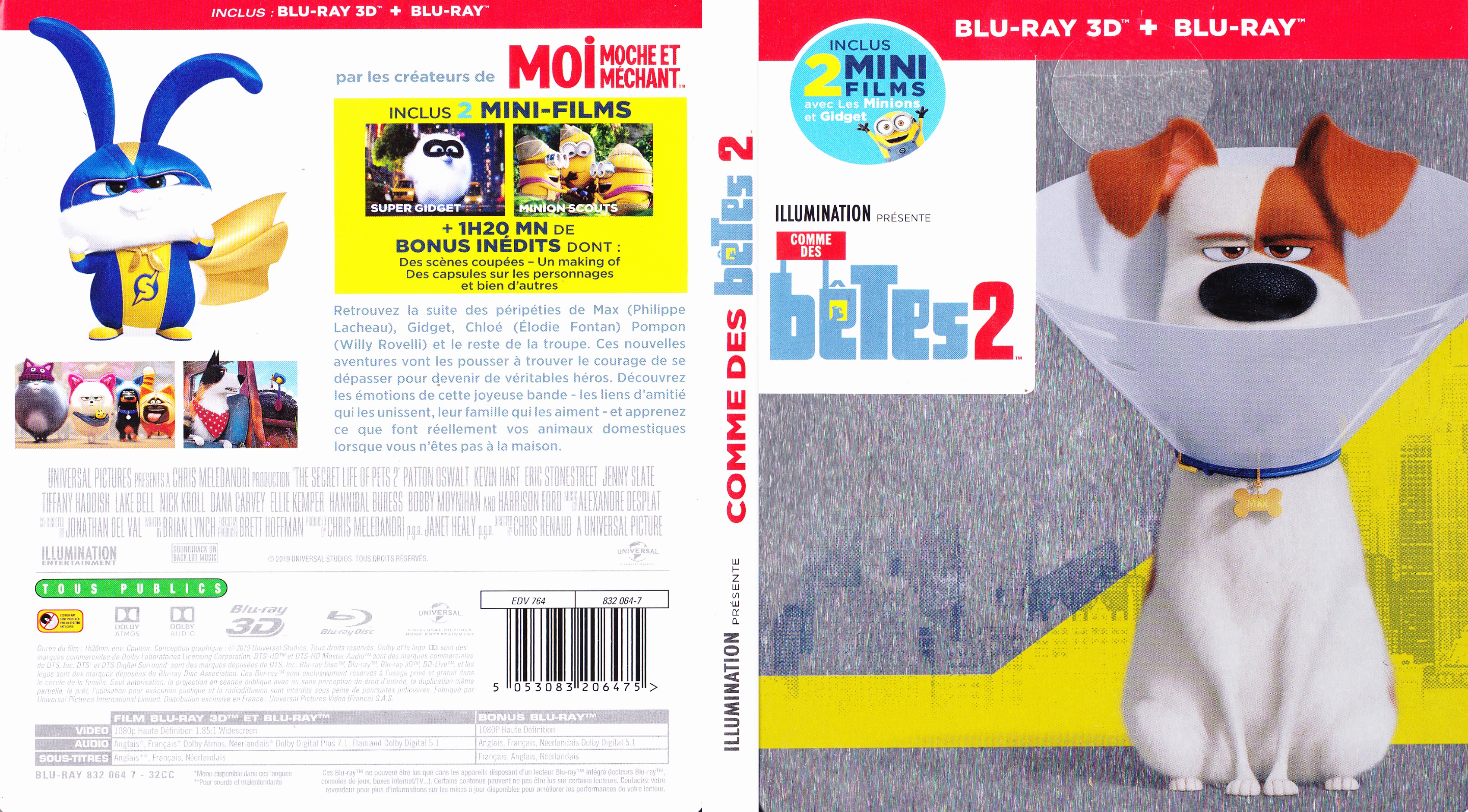 Jaquette DVD Comme des betes 2 3D (BLU-RAY)