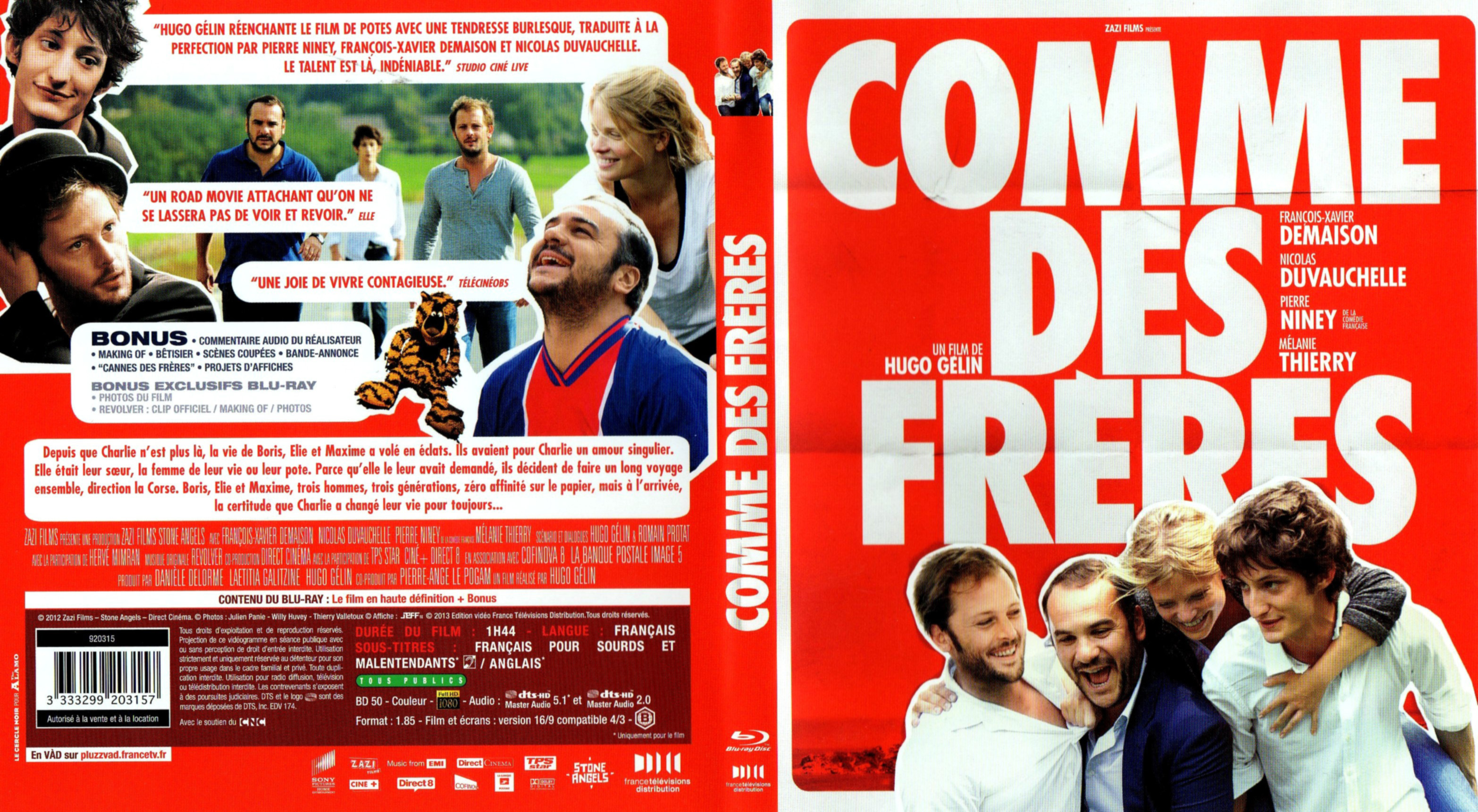 Jaquette DVD Comme des frres (BLU-RAY)