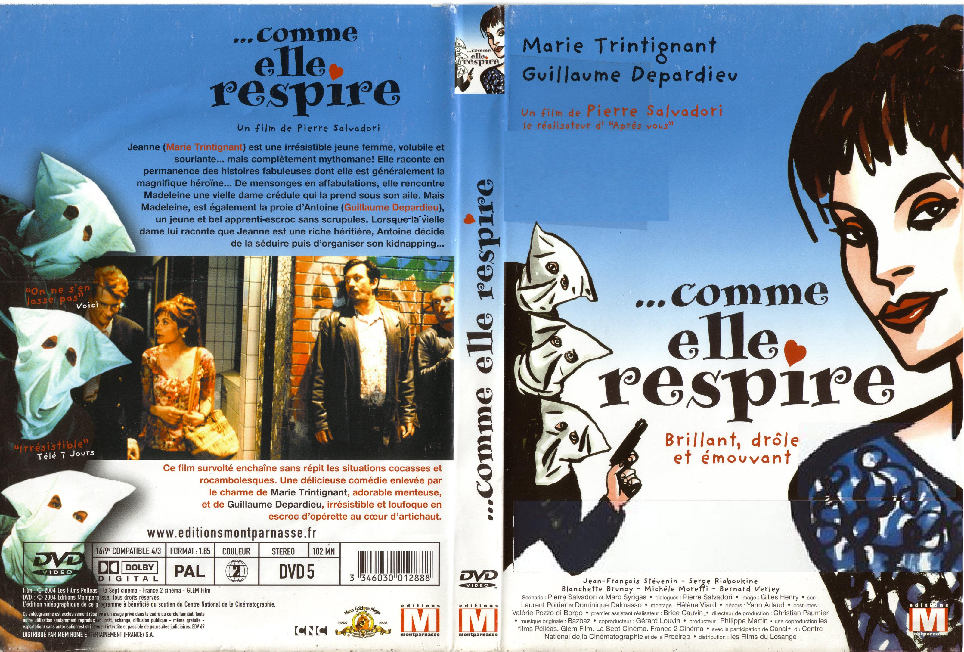 Jaquette DVD Comme elle respire