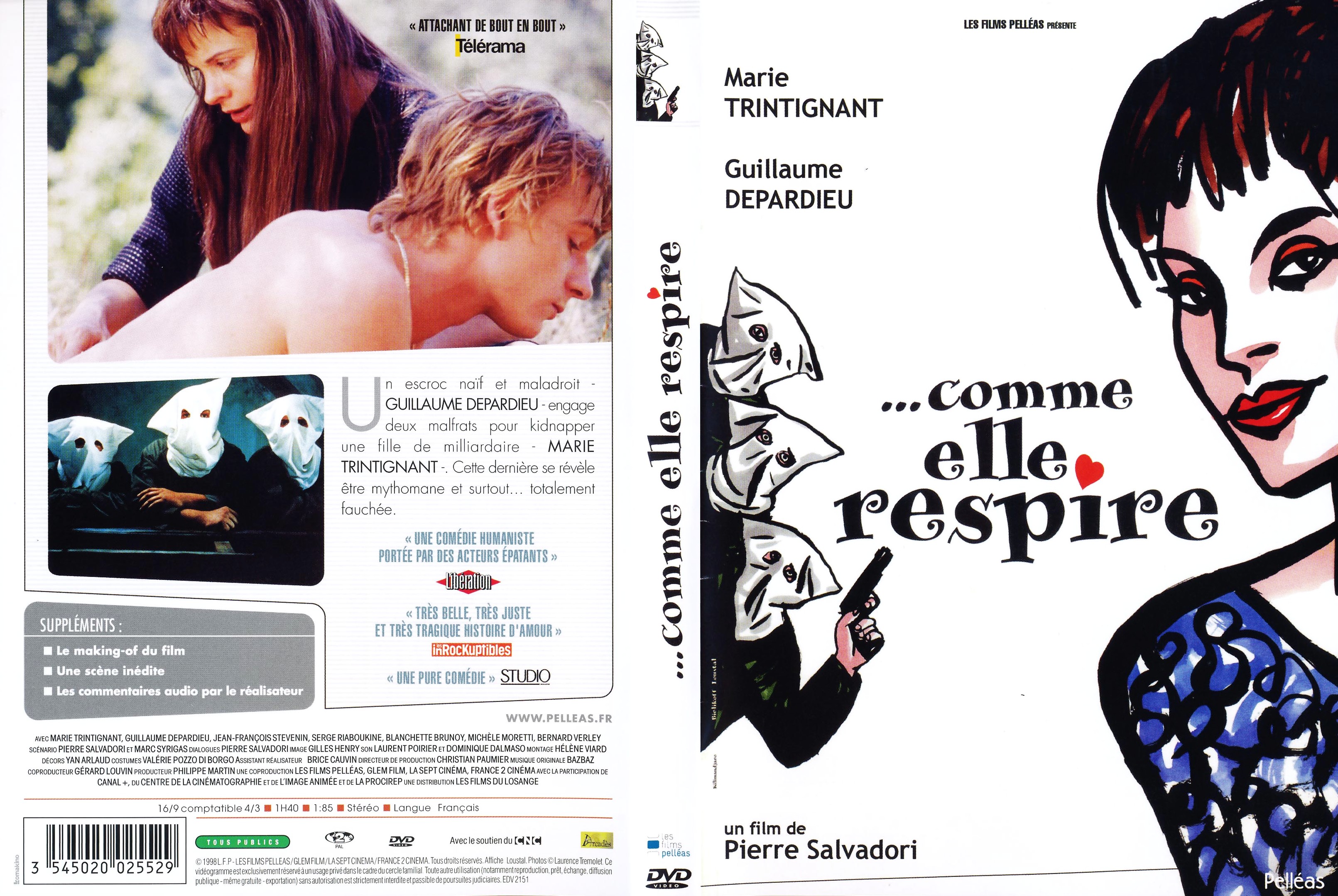 Jaquette DVD Comme elle respire v2