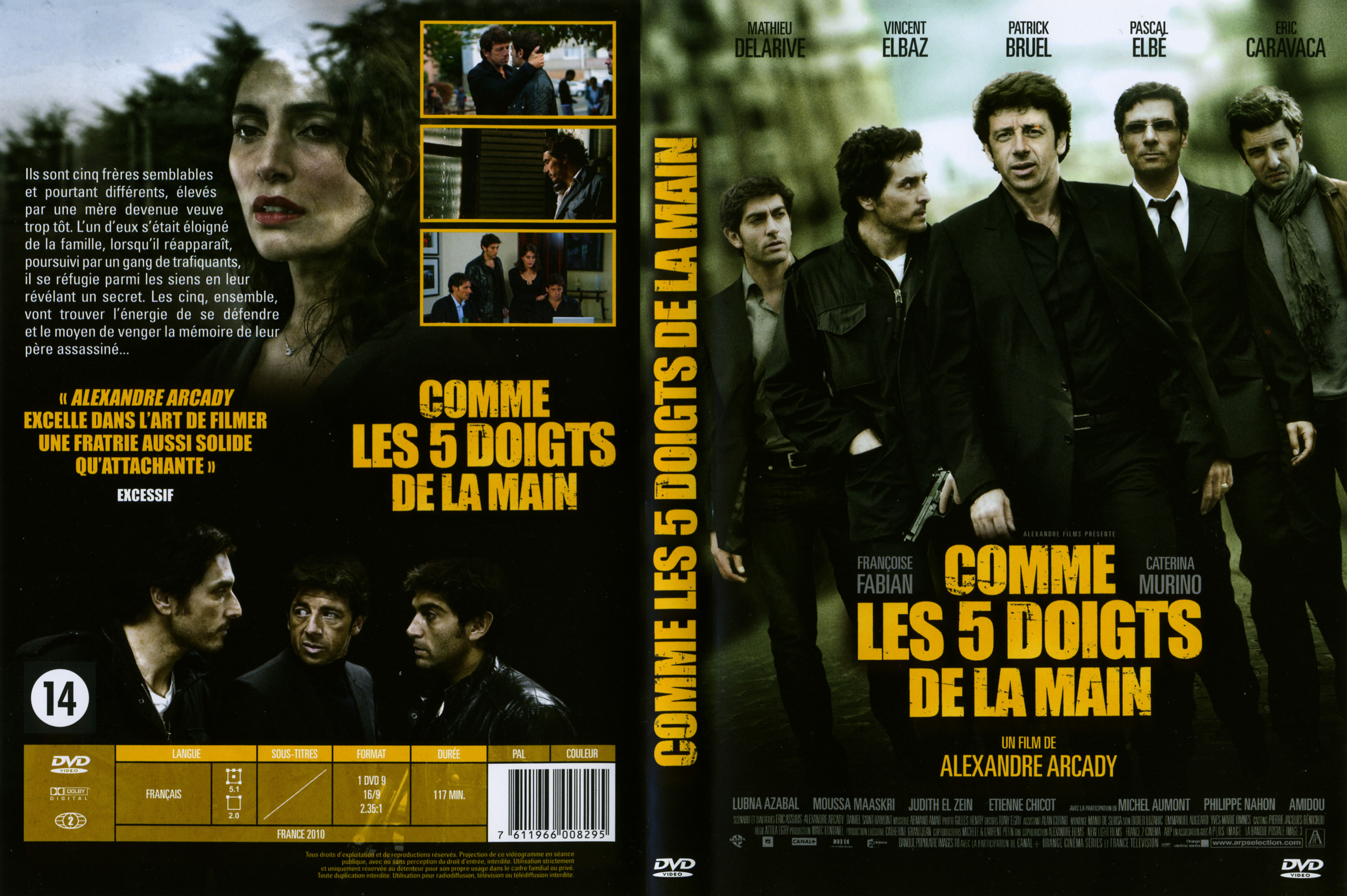 Jaquette DVD Comme les 5 doigts de la main v2