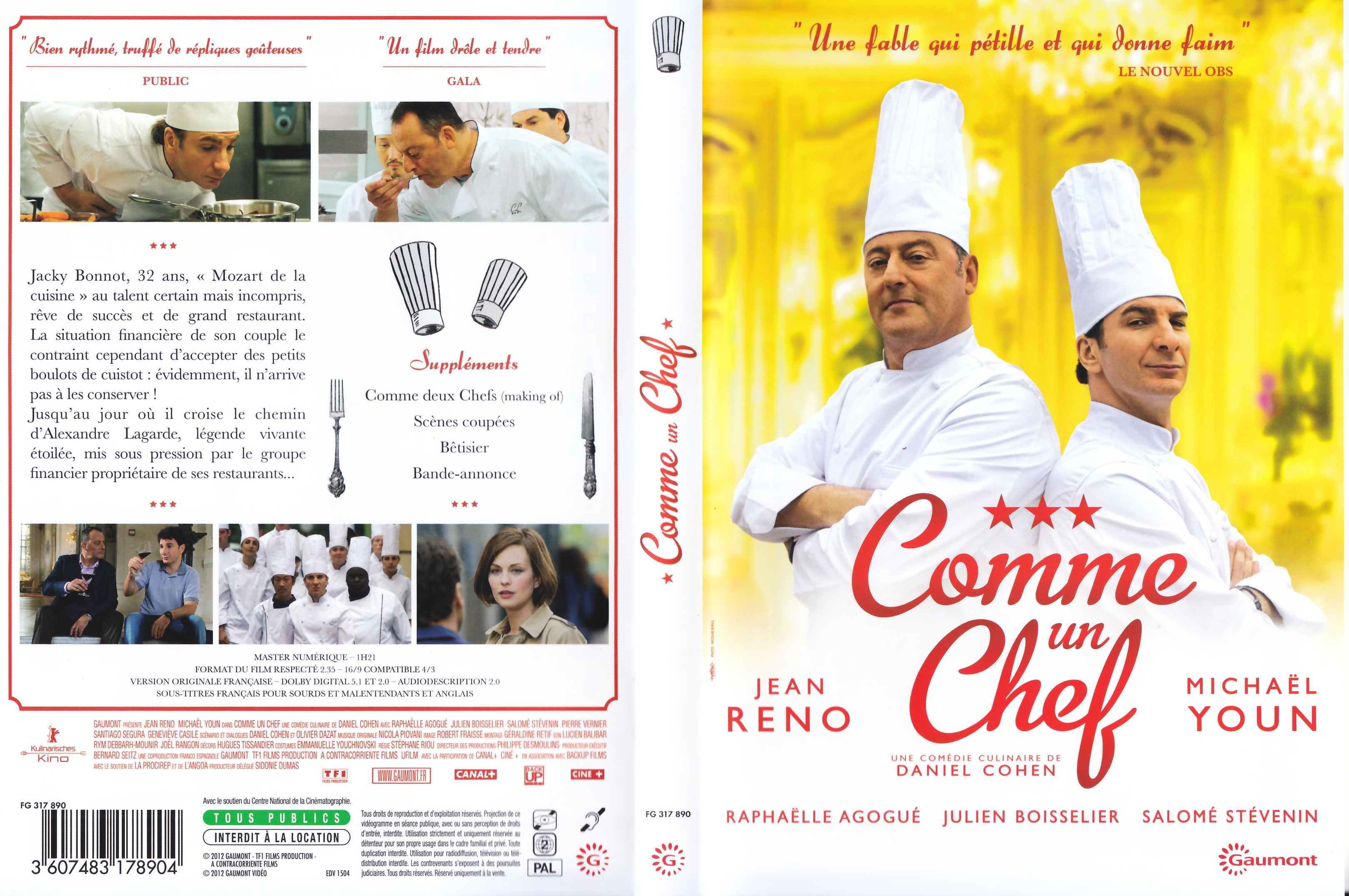 Jaquette DVD Comme un chef