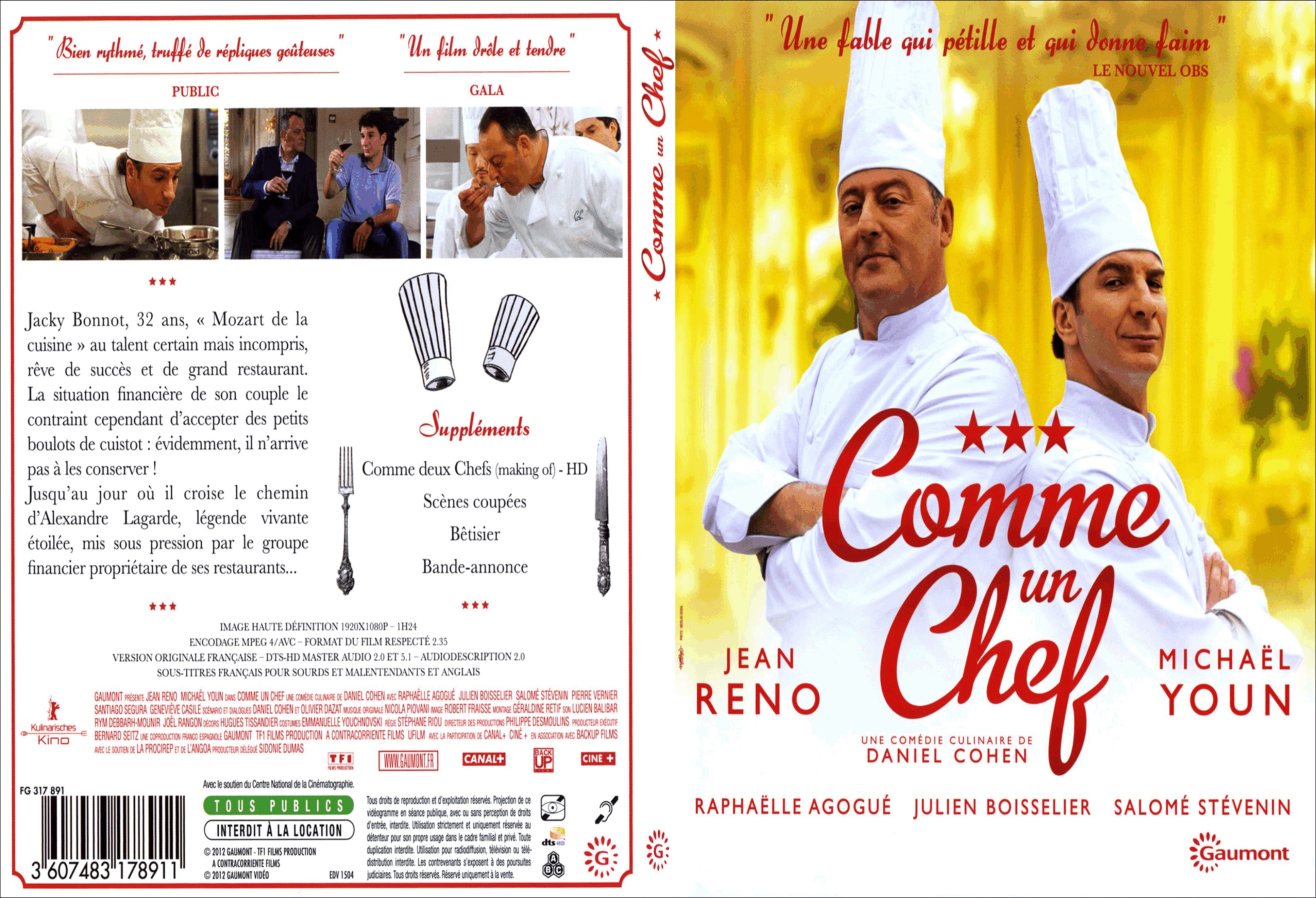 Jaquette DVD Comme un chef - SLIM