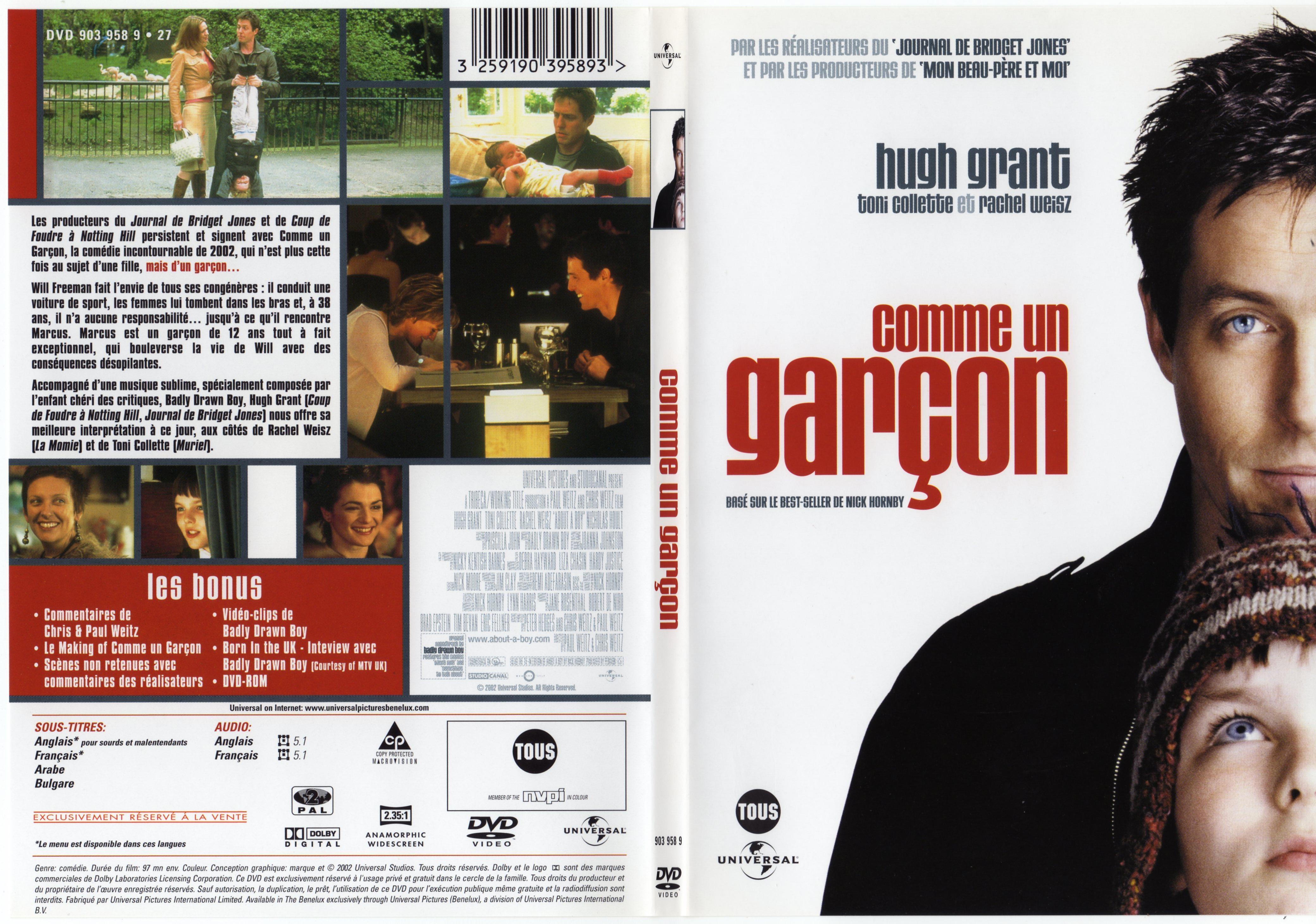 Jaquette DVD Comme un garcon - SLIM