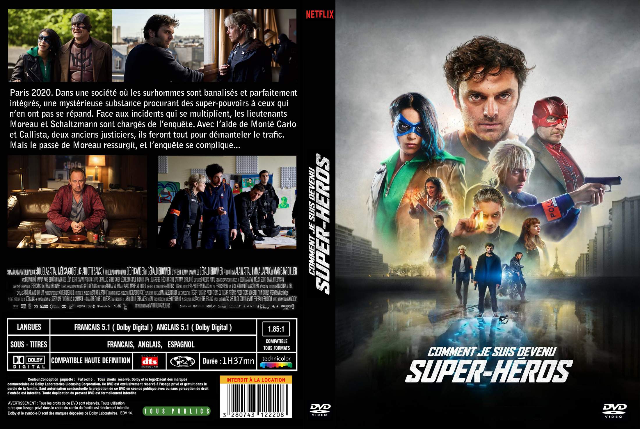 Jaquette DVD Comment je suis devenu super-heros custom v2