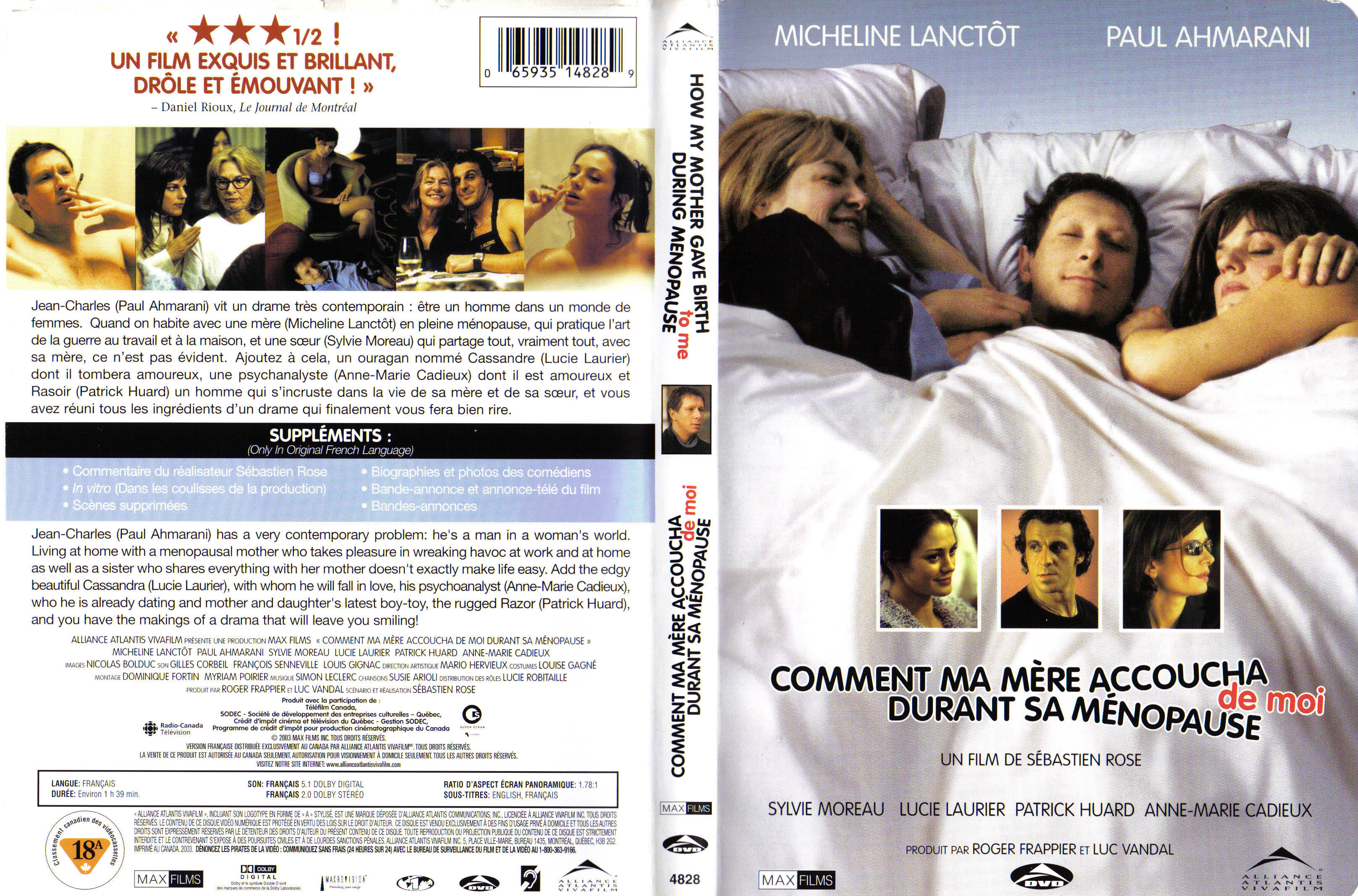 Jaquette DVD Comment ma mre accoucha de moi durant sa mnopause