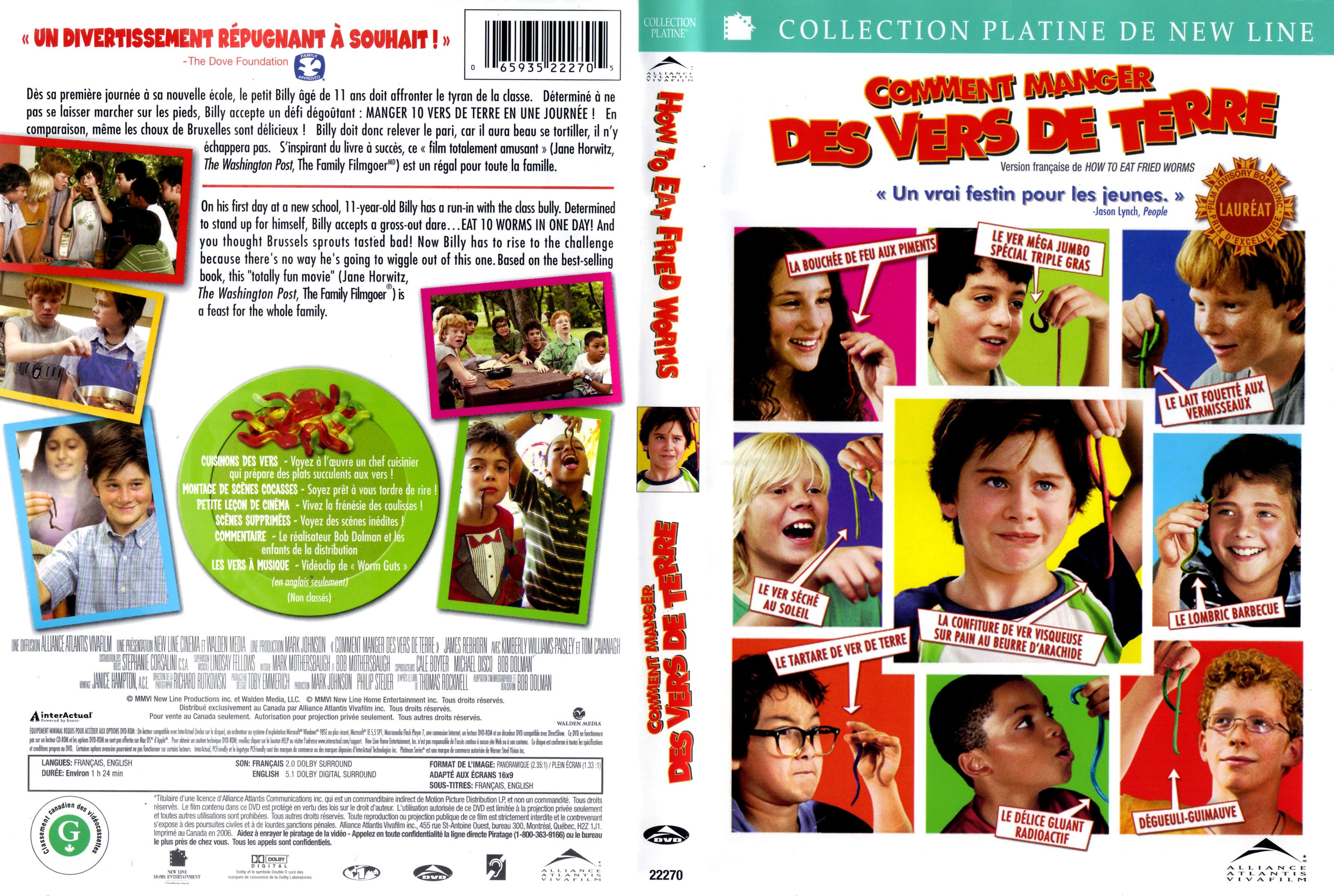 Jaquette DVD Comment manger des vers de terre