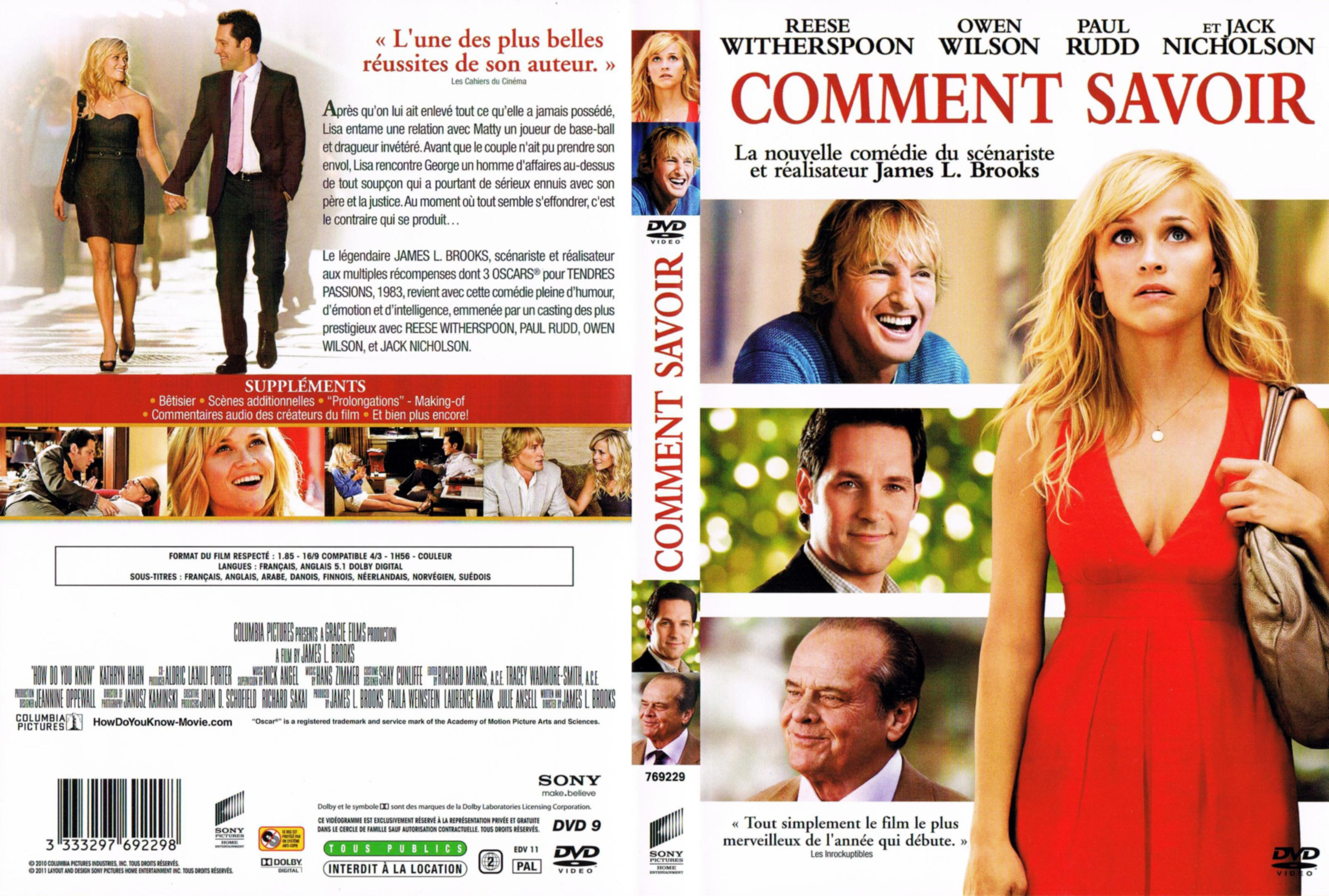 Jaquette DVD Comment savoir