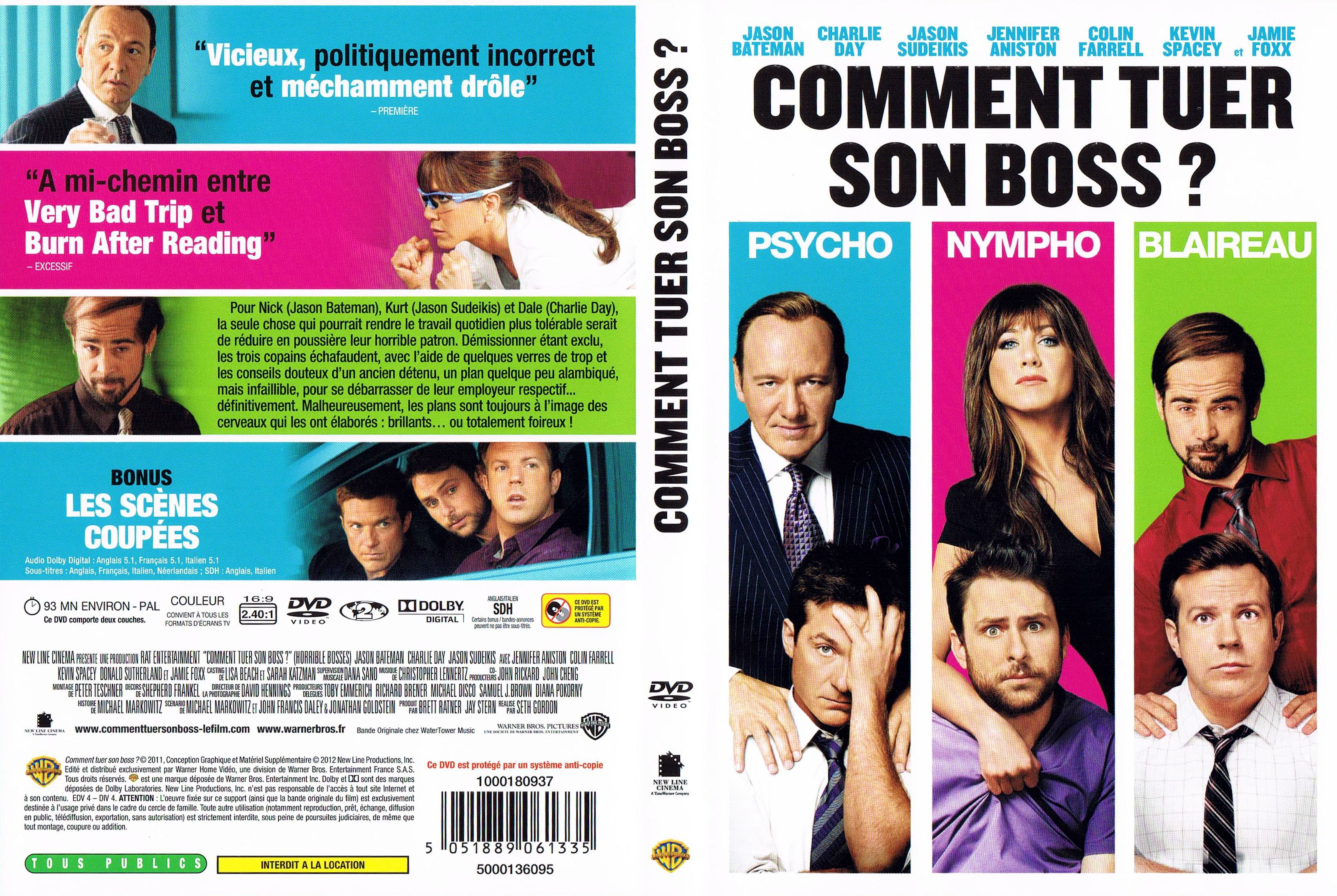 Jaquette DVD Comment tuer son boss