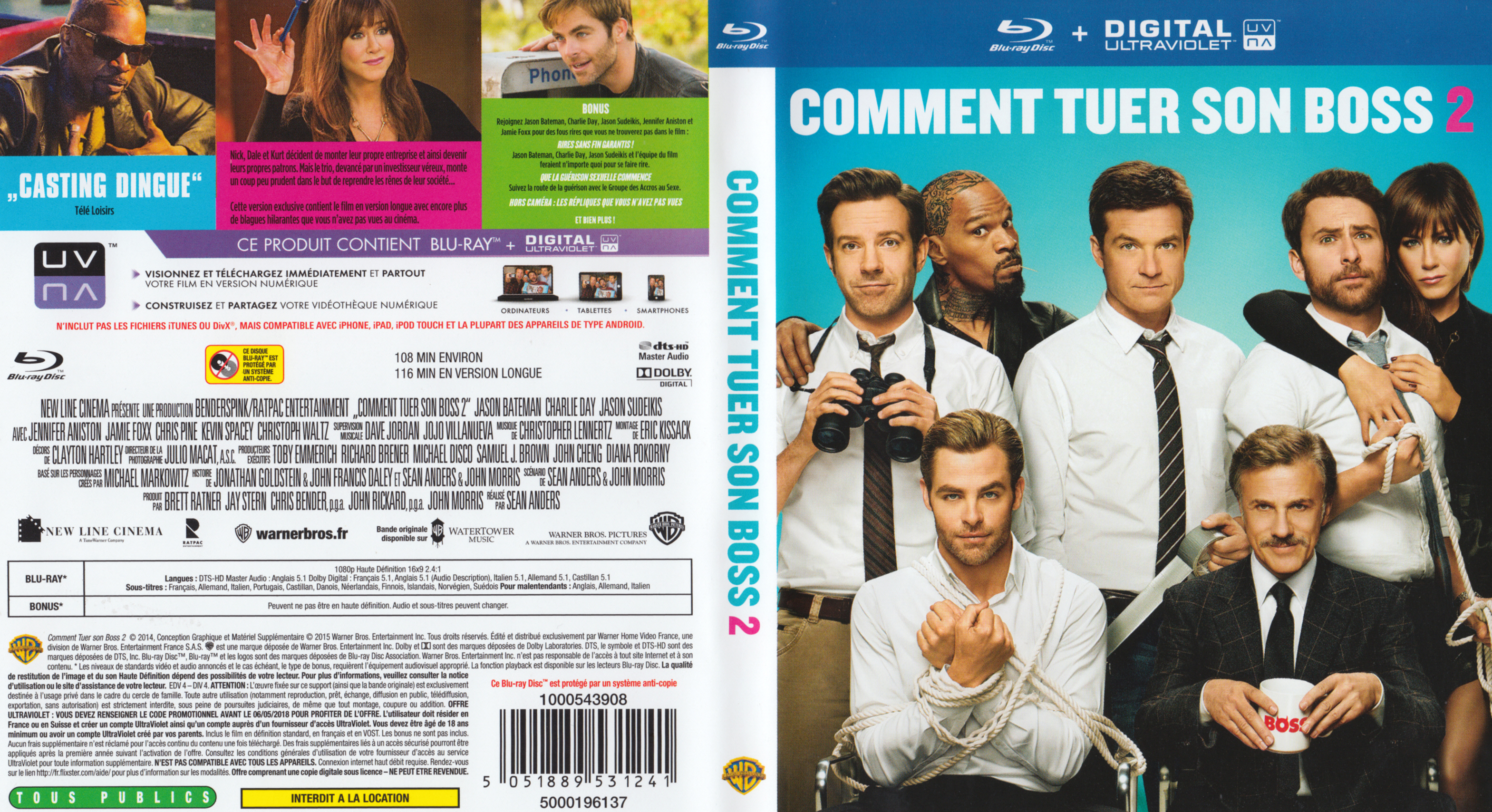 Jaquette DVD Comment tuer son boss 2 (BLU-RAY)