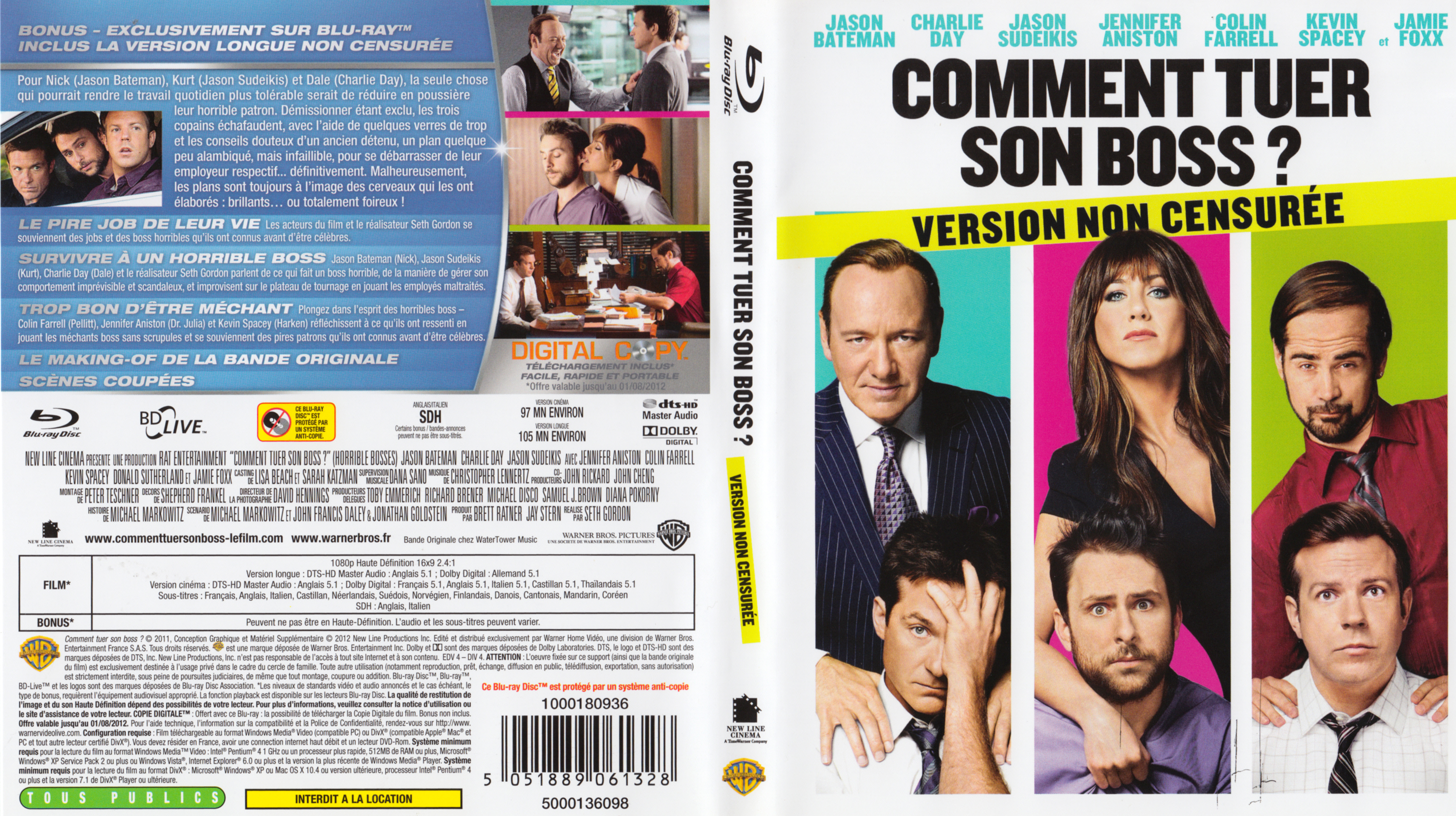 Jaquette DVD Comment tuer son boss (BLU-RAY)