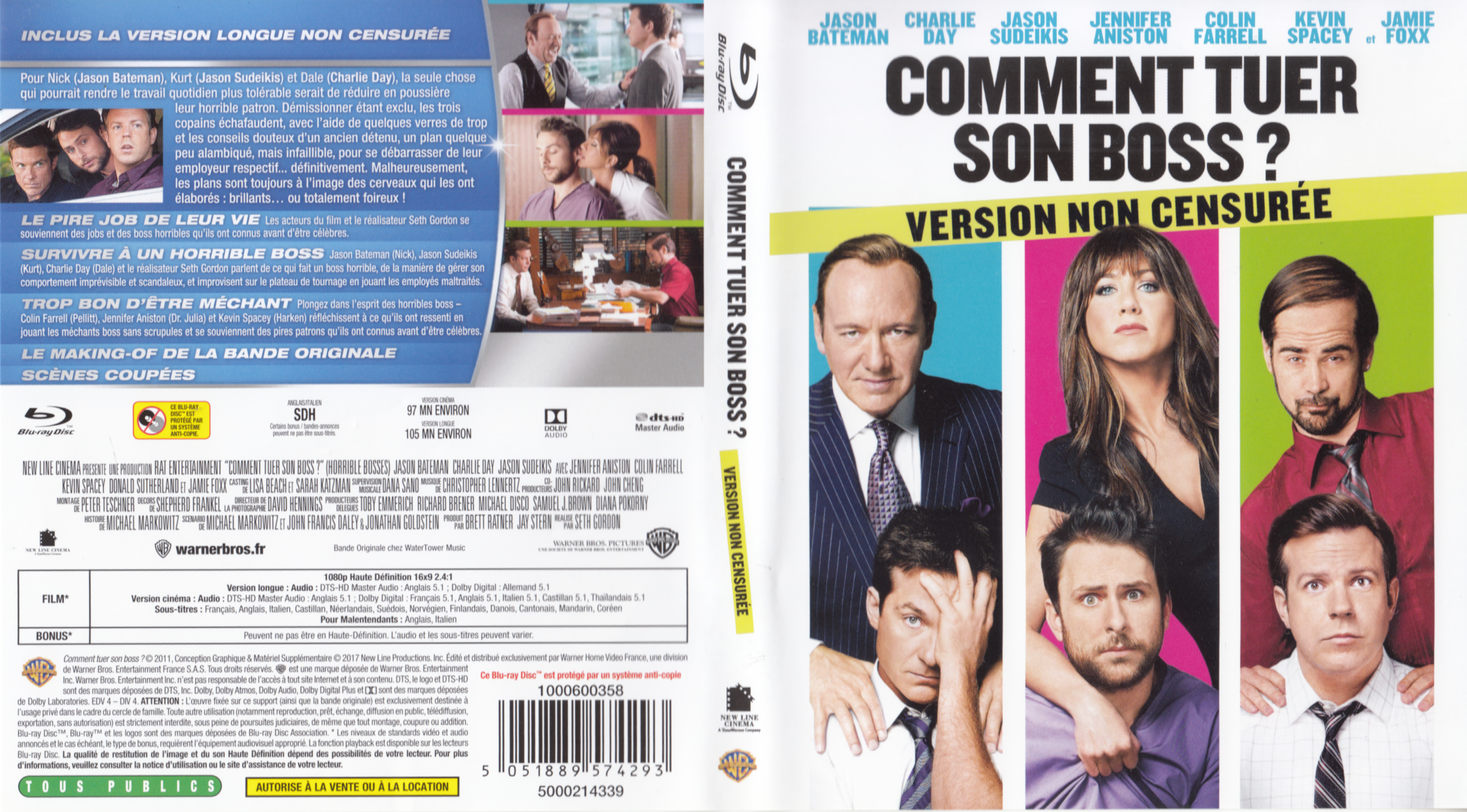 Jaquette DVD Comment tuer son boss (BLU-RAY) v2