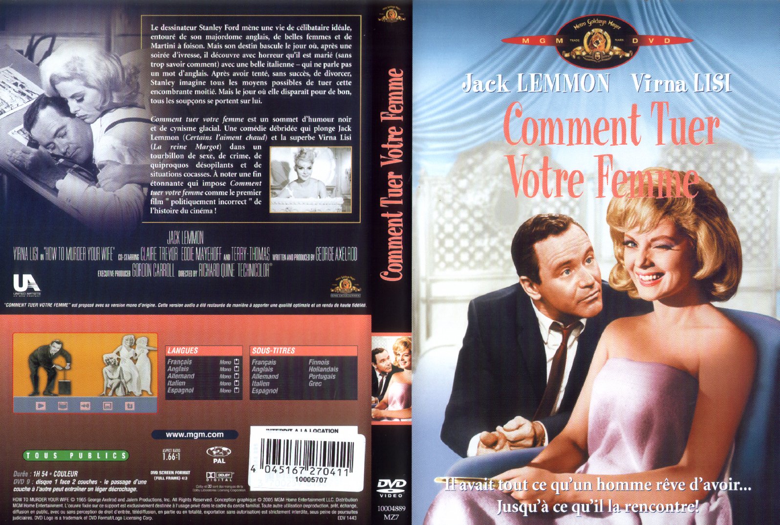 Jaquette DVD Comment tuer votre femme