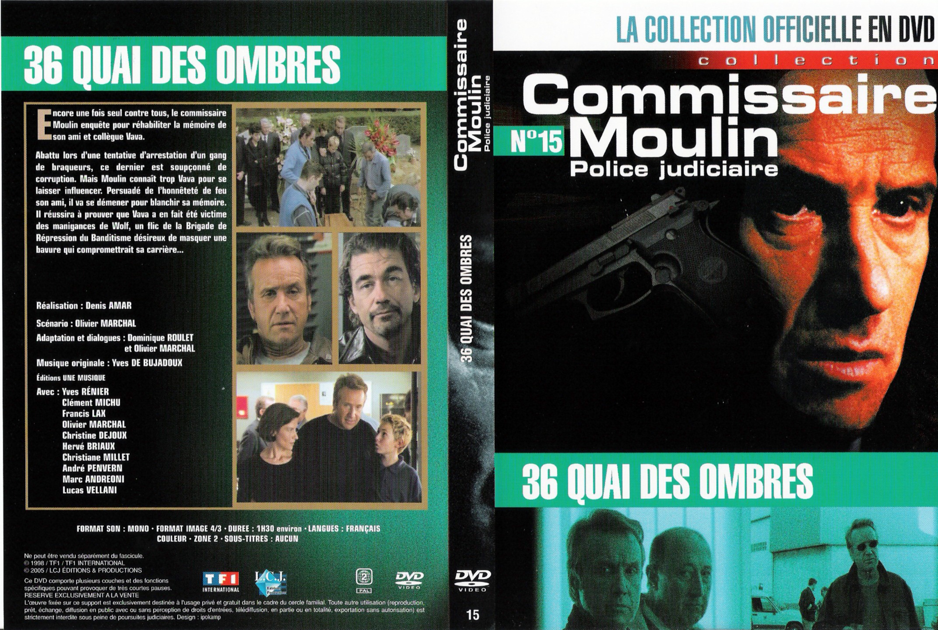 Jaquette DVD Commissaire Moulin - 36 Quai des ombres