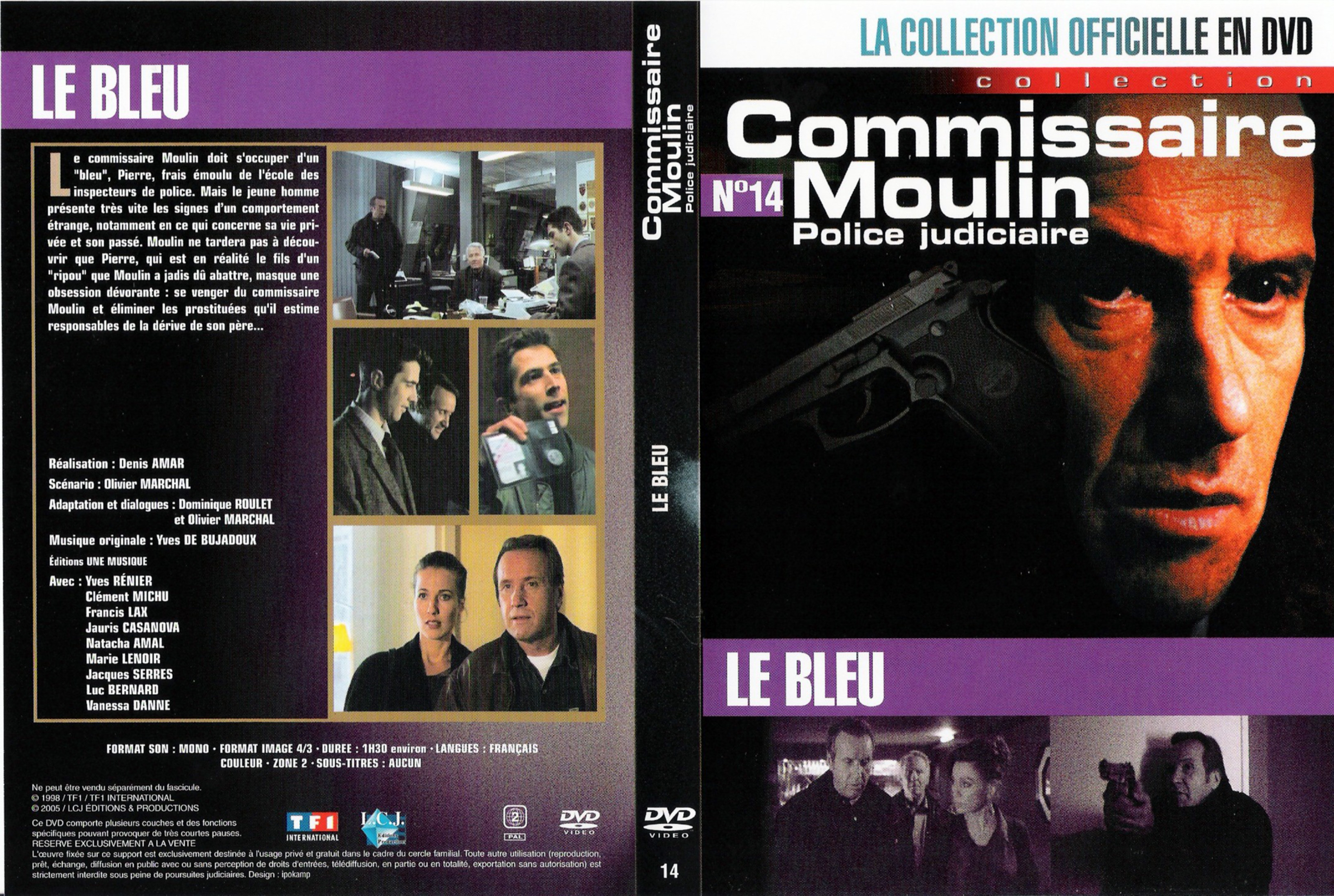 Jaquette DVD Commissaire Moulin - Le Bleu