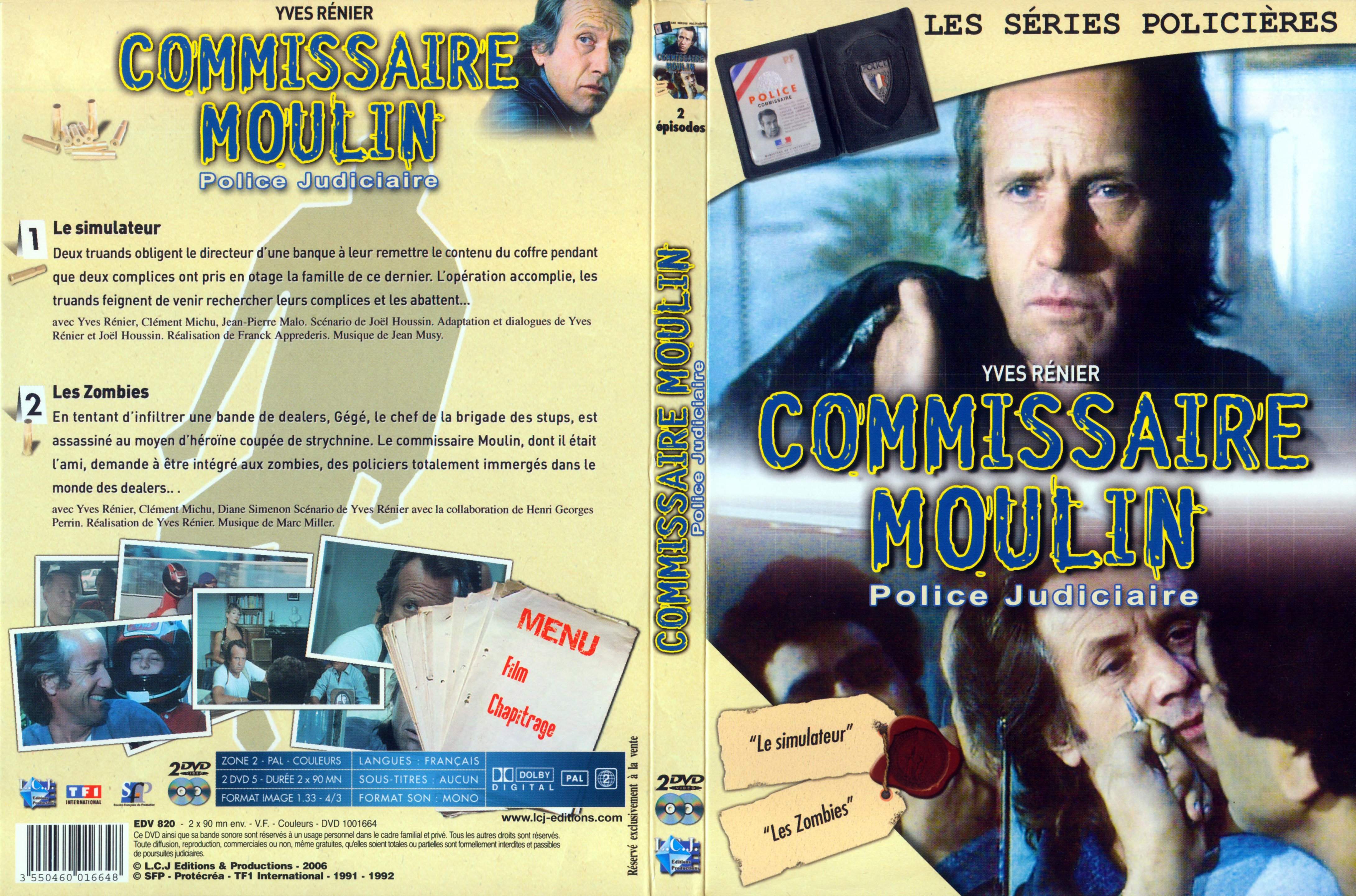 Jaquette DVD Commissaire Moulin - Le simulateur - les zombies